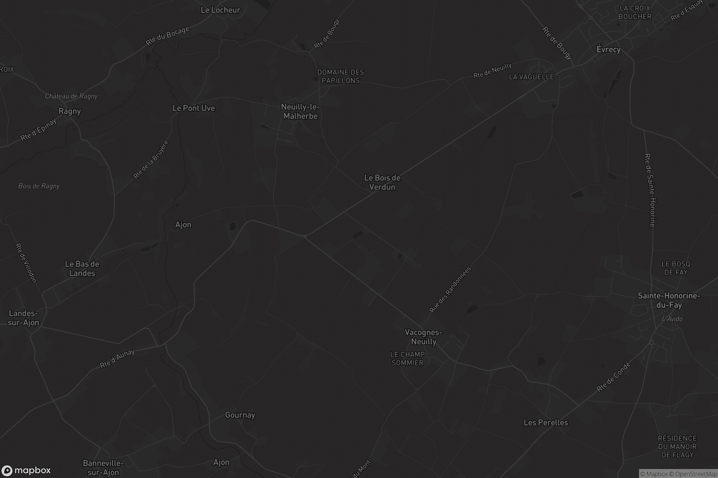 Carte de Vacognes-Neuilly