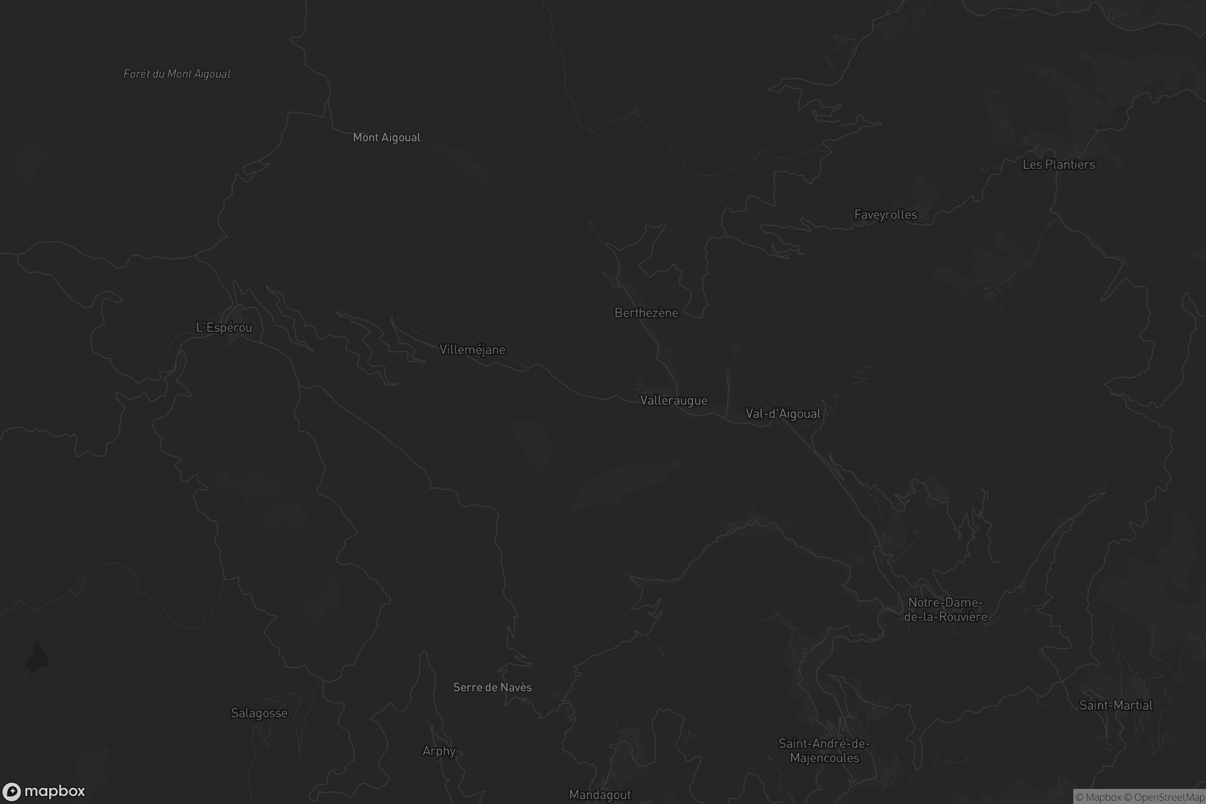 Carte de Val-d'Aigoual