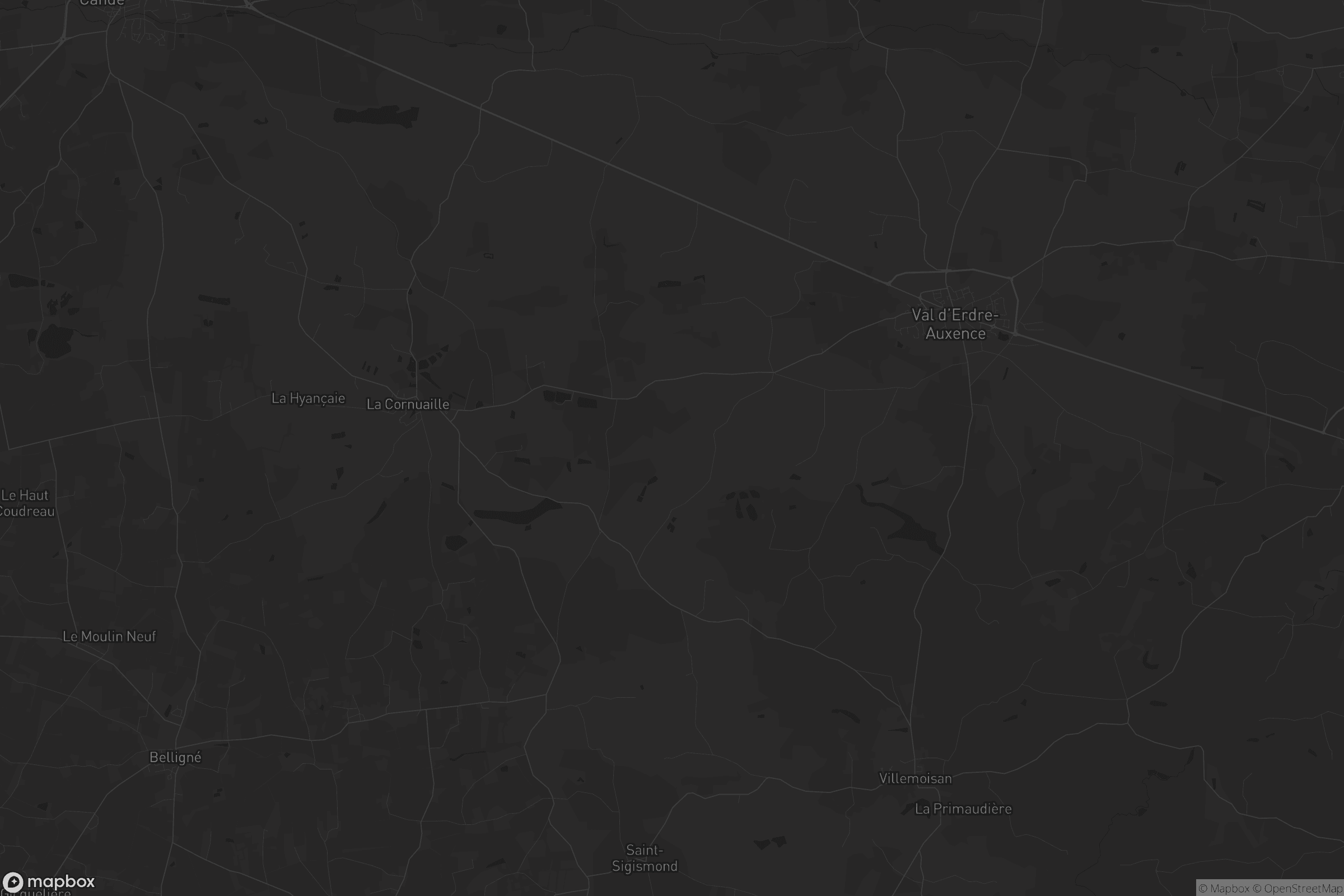 Carte de Val-d'Erdre-Auxence