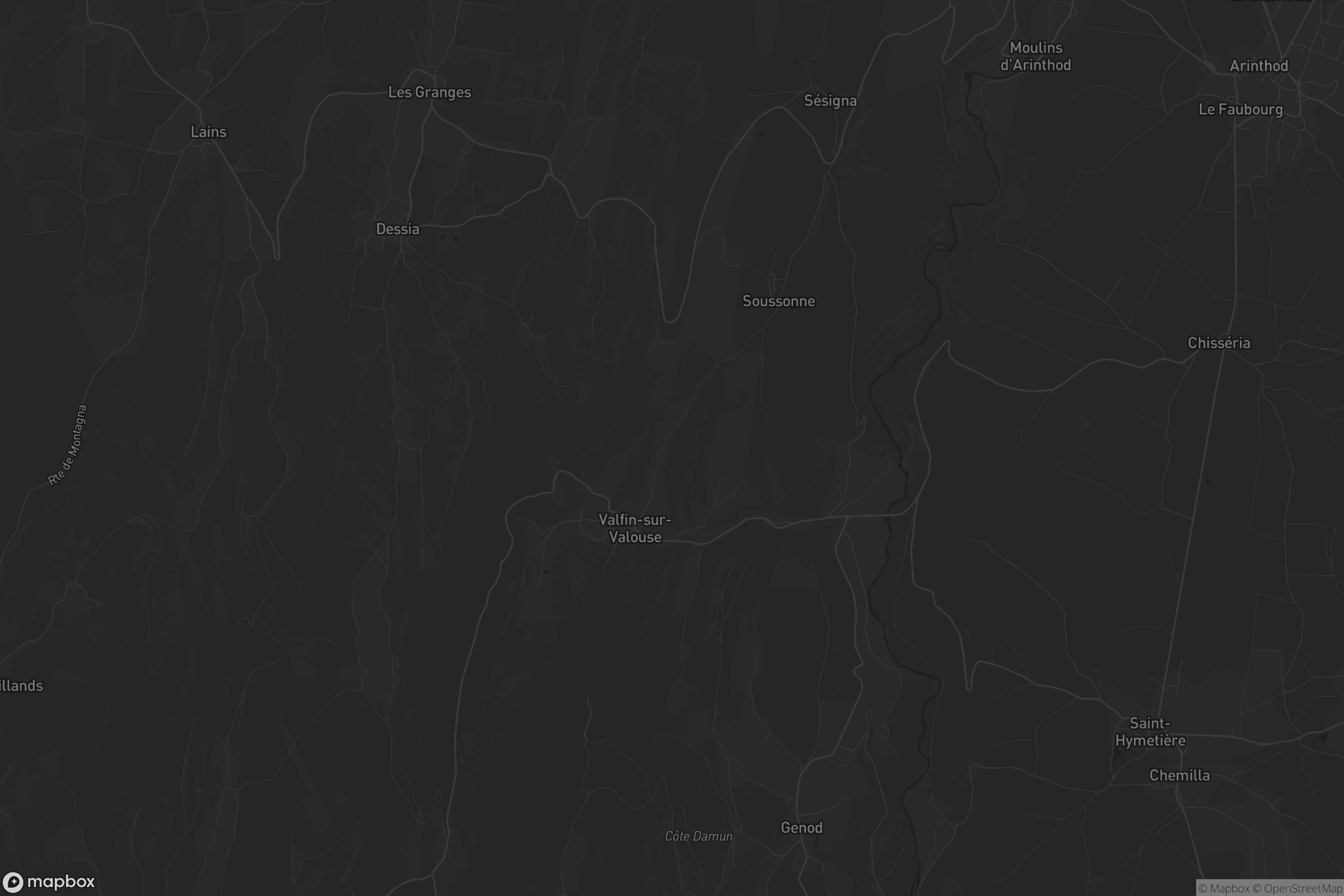 Carte de Valfin-sur-Valouse