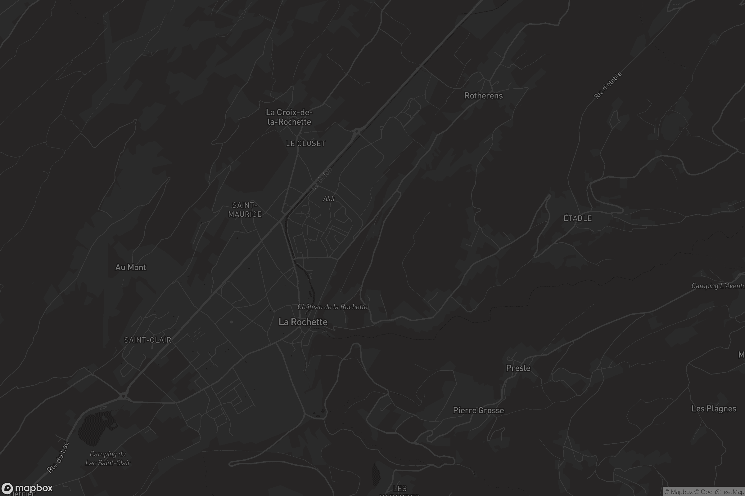 Carte de Valgelon-La Rochette