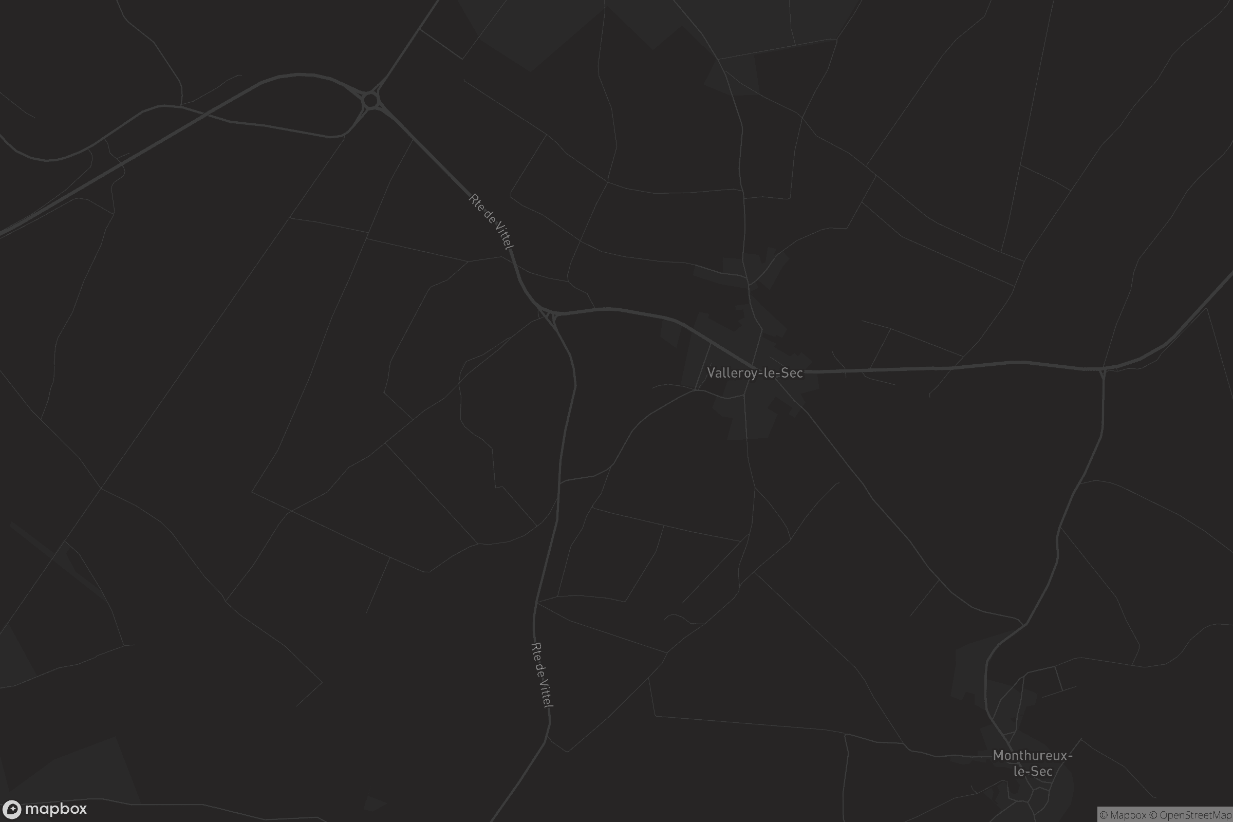 Carte de Valleroy-le-Sec