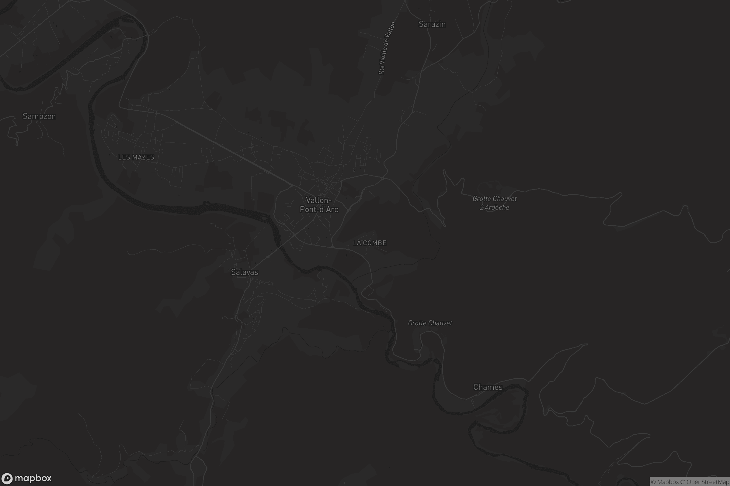 Carte de Vallon-Pont-d'Arc