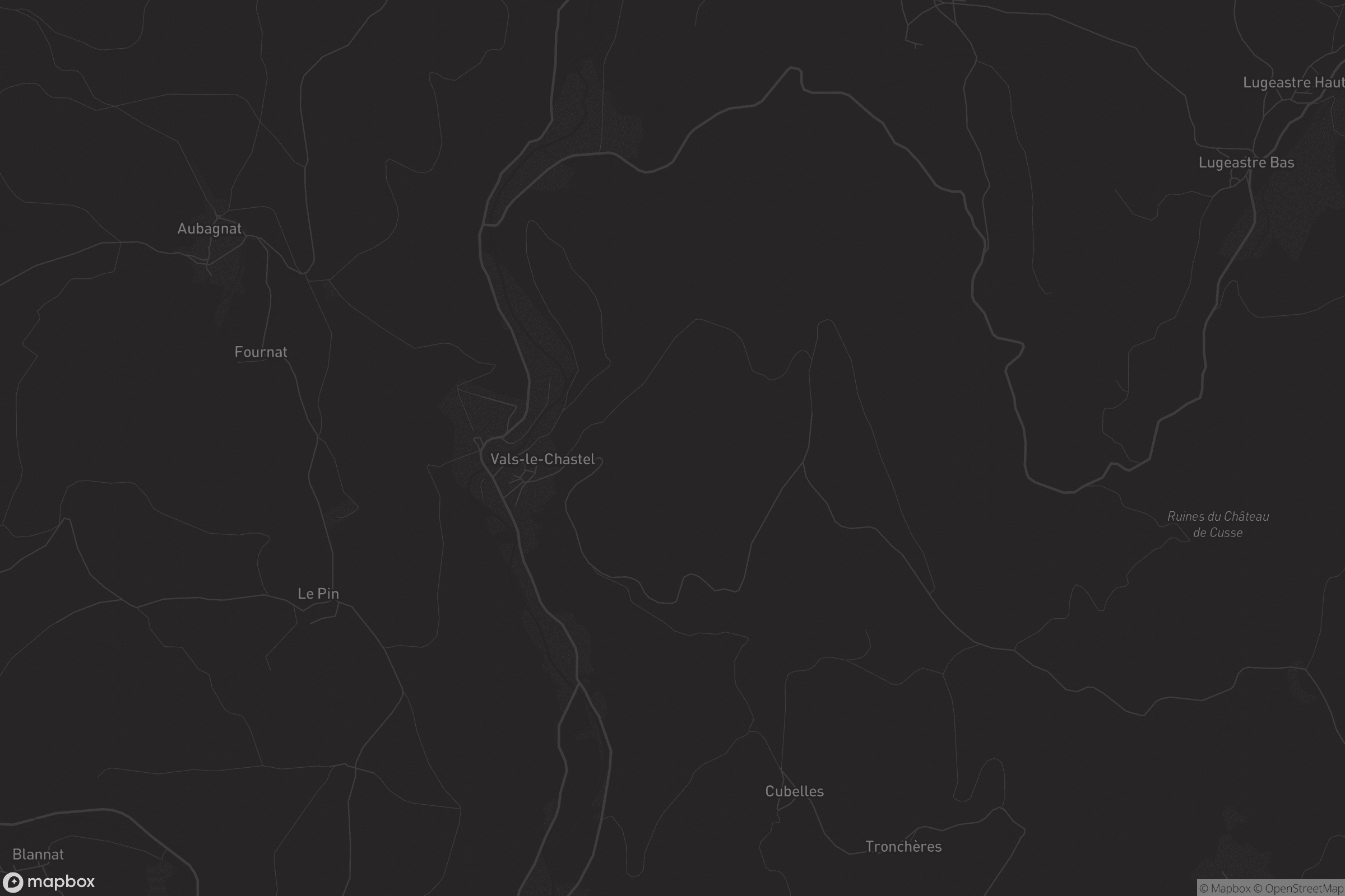 Carte de Vals-le-Chastel