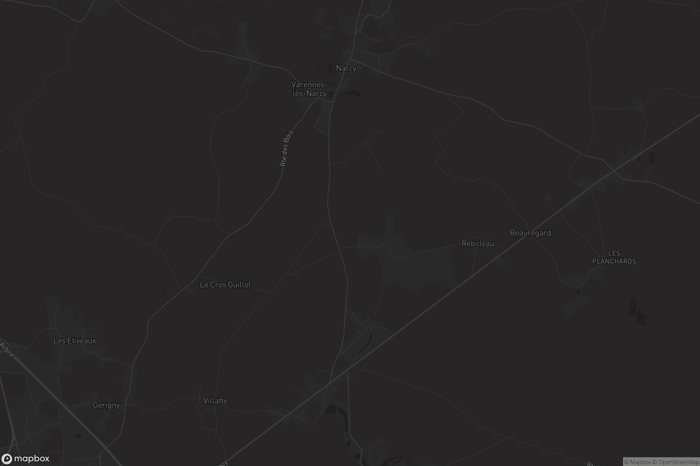Carte de Varennes-lès-Narcy