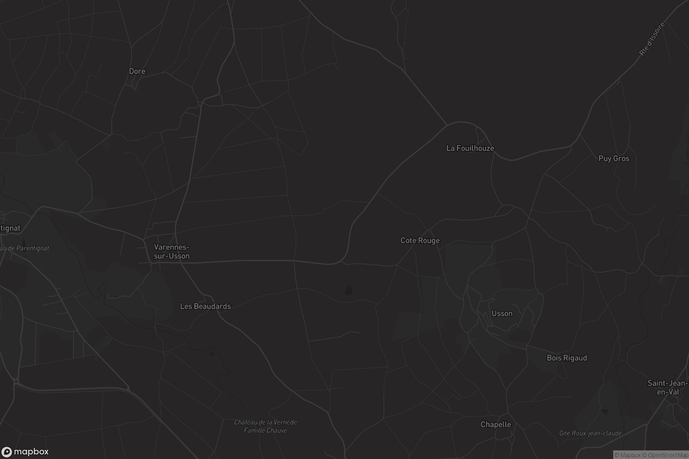 Carte de Varennes-sur-Usson