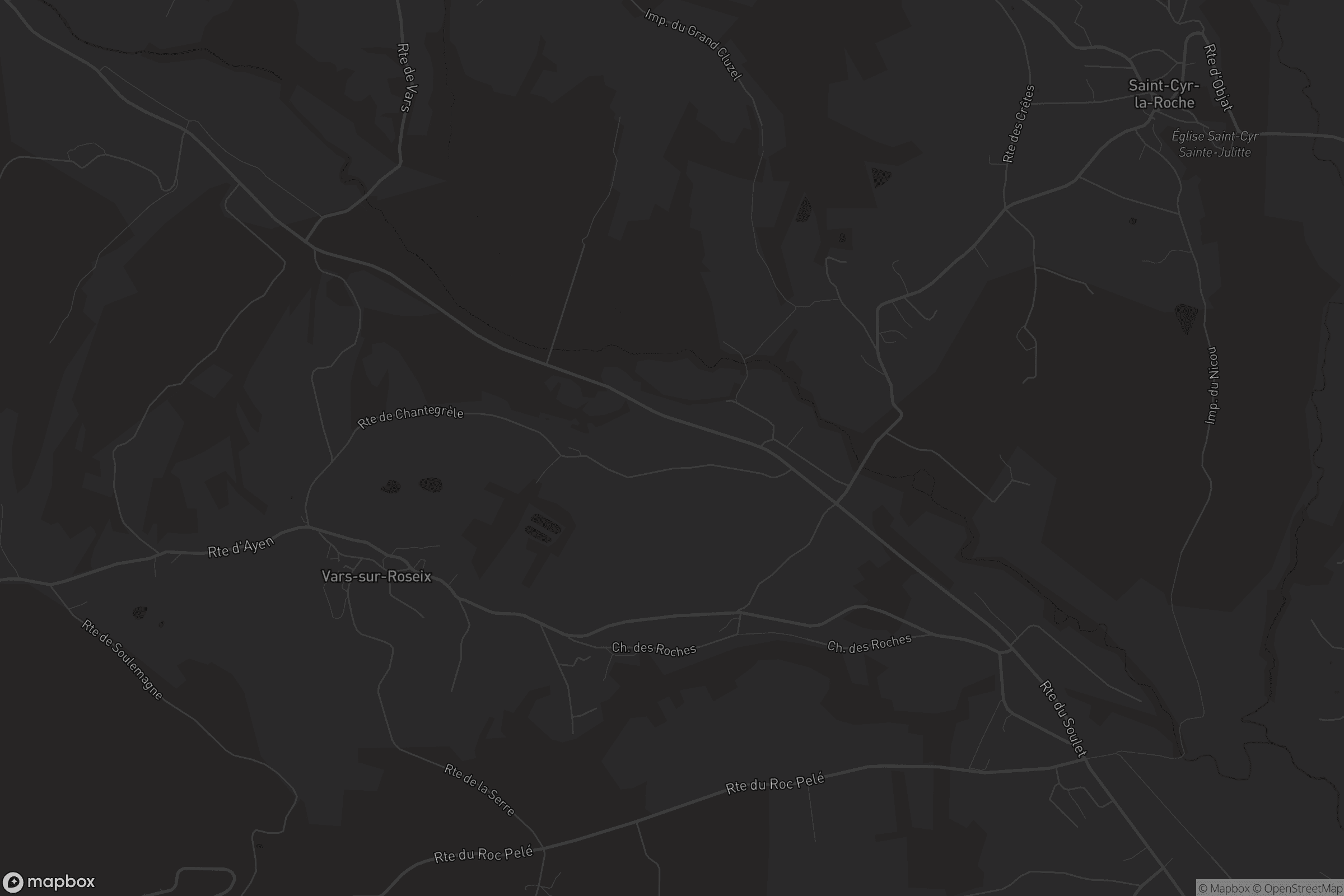 Carte de Vars-sur-Roseix