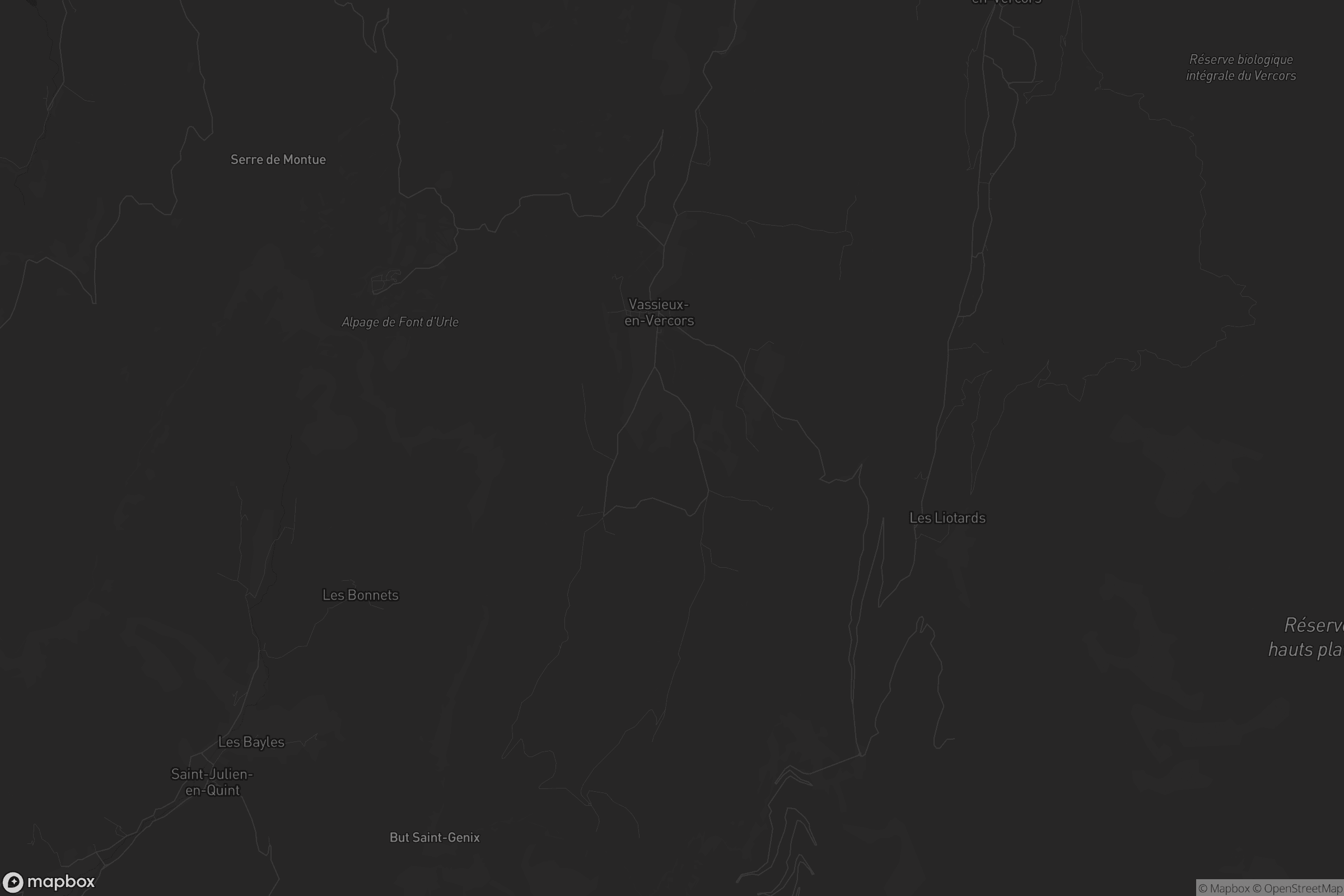 Carte de Vassieux-en-Vercors