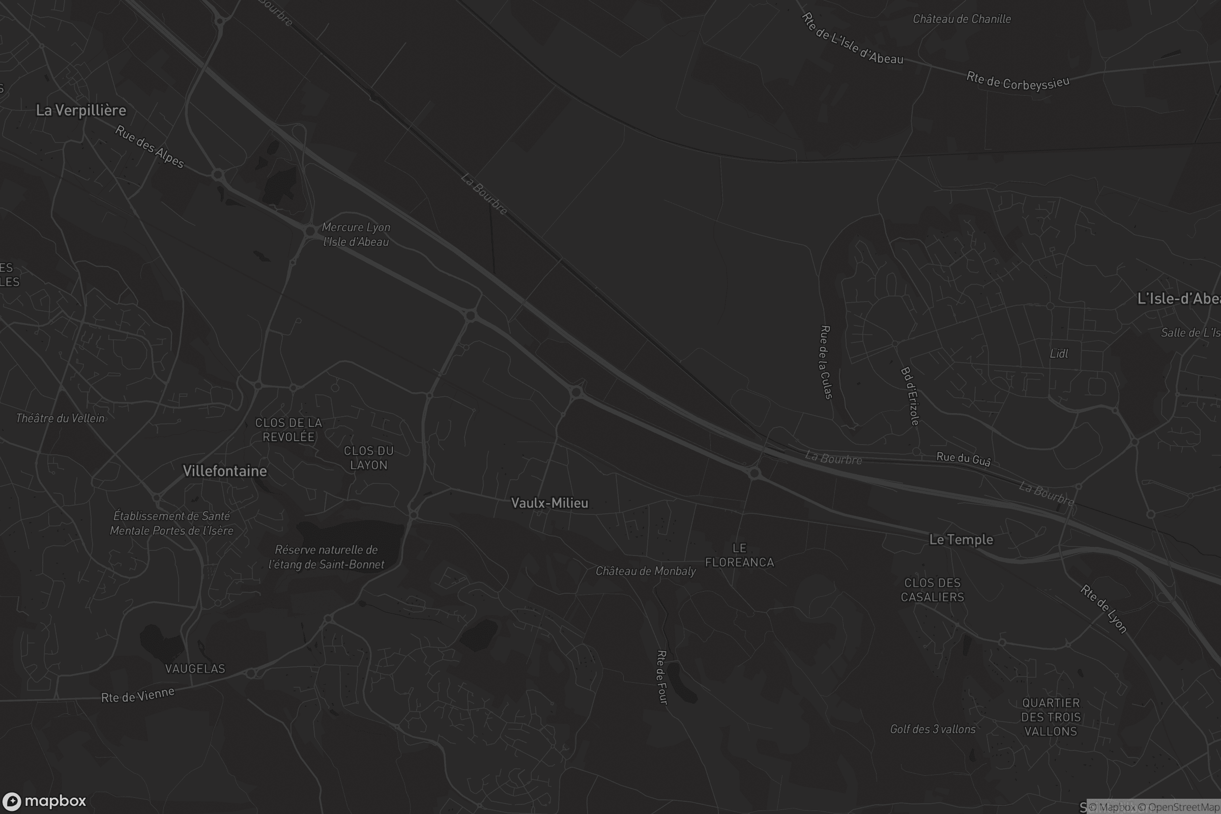 Carte de Vaulx-Milieu