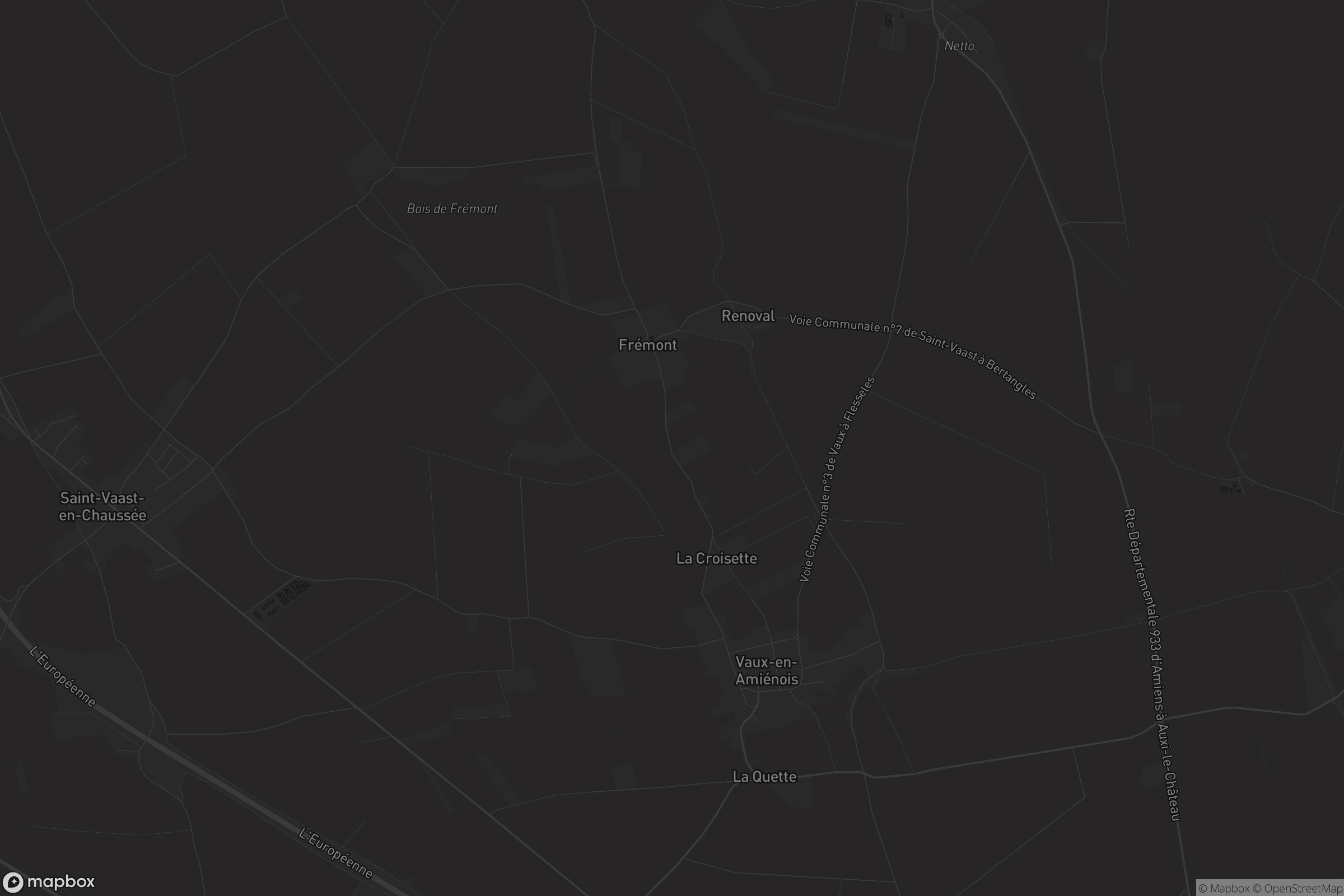 Carte de Vaux-en-Amiénois