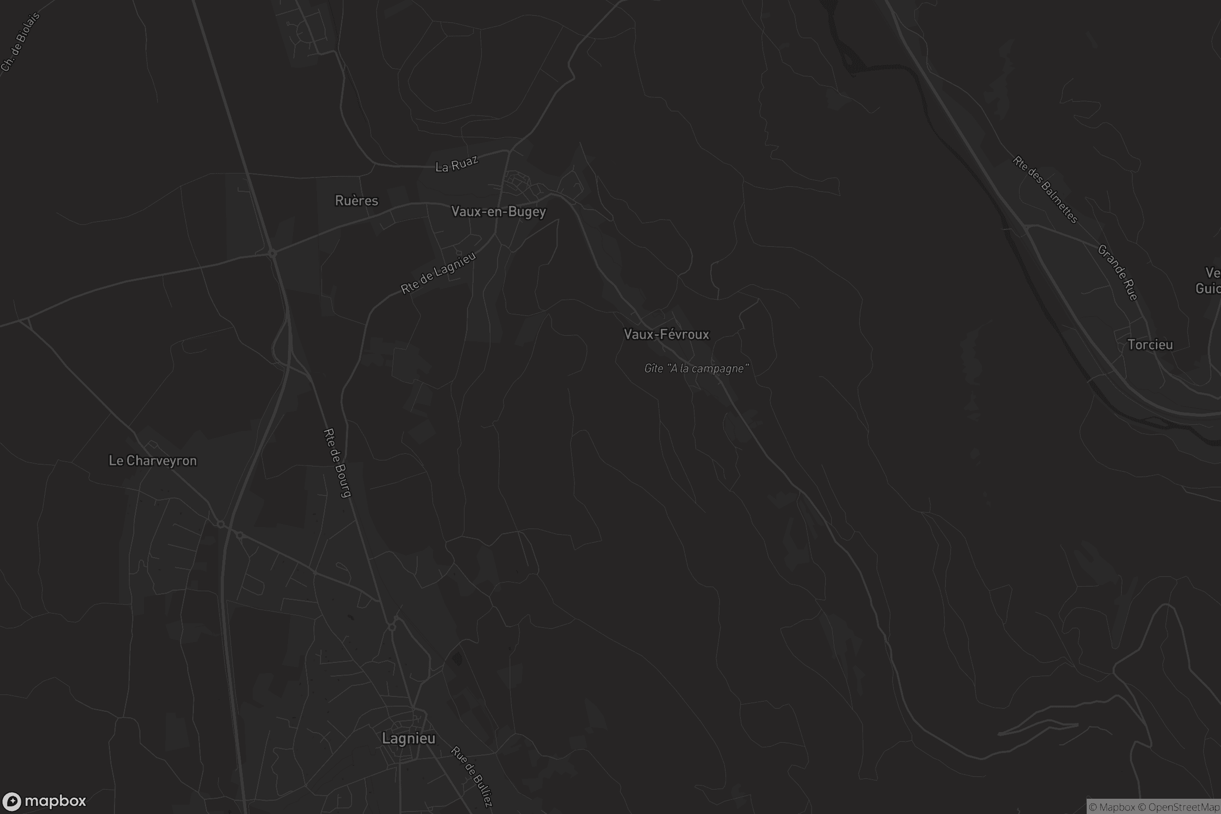 Carte de Vaux-en-Bugey
