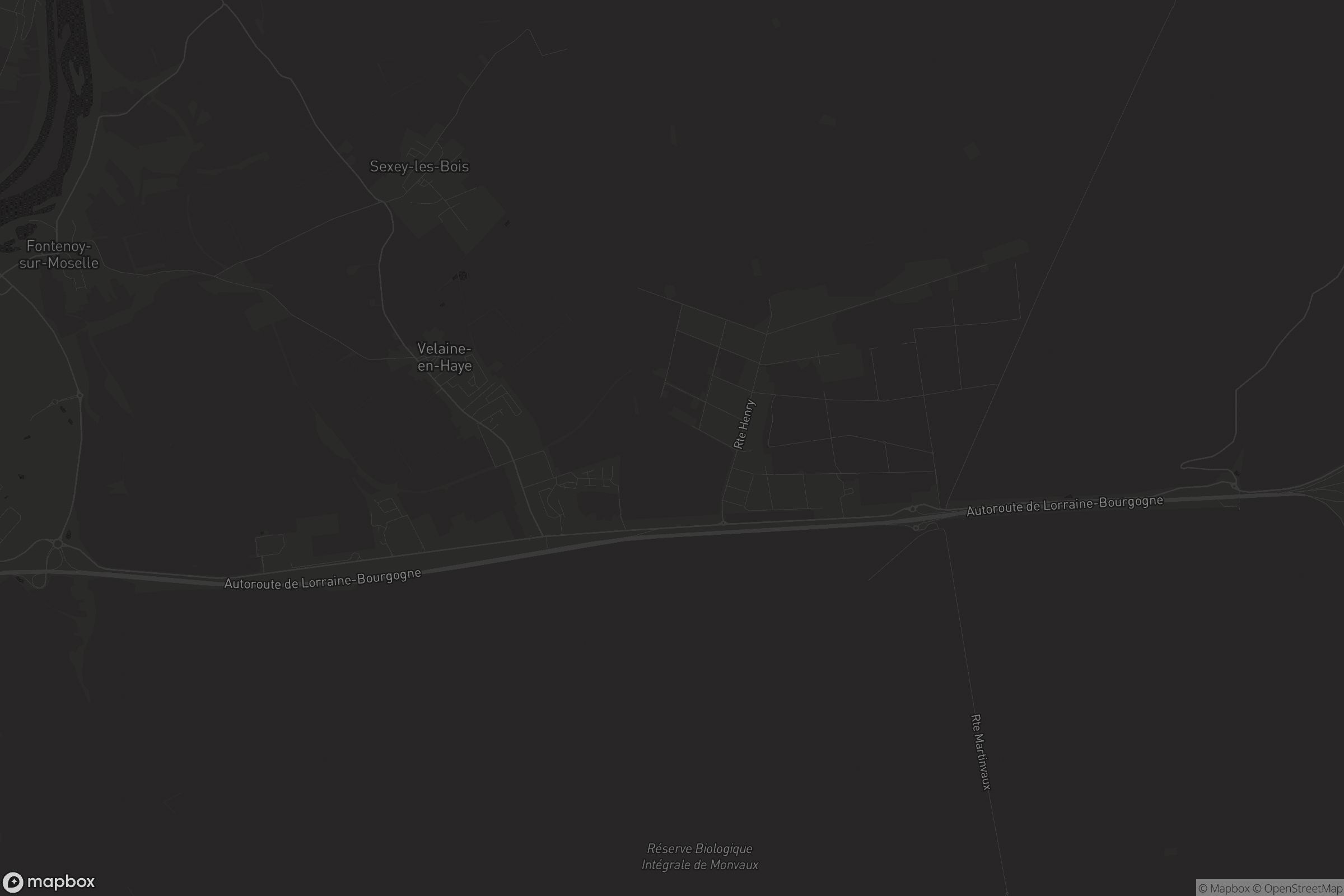 Carte de Velaine-en-Haye