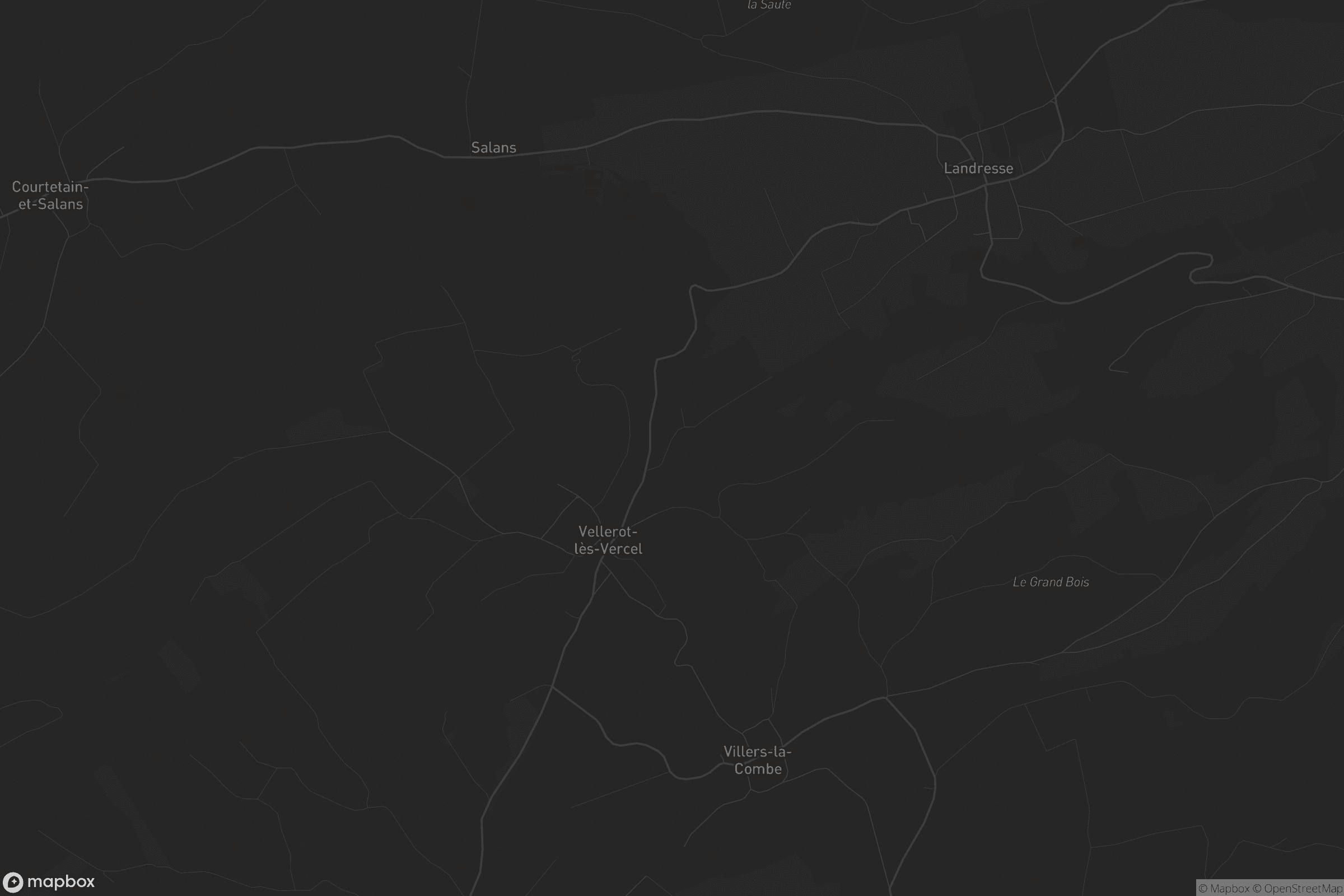 Carte de Vellerot-lès-Vercel