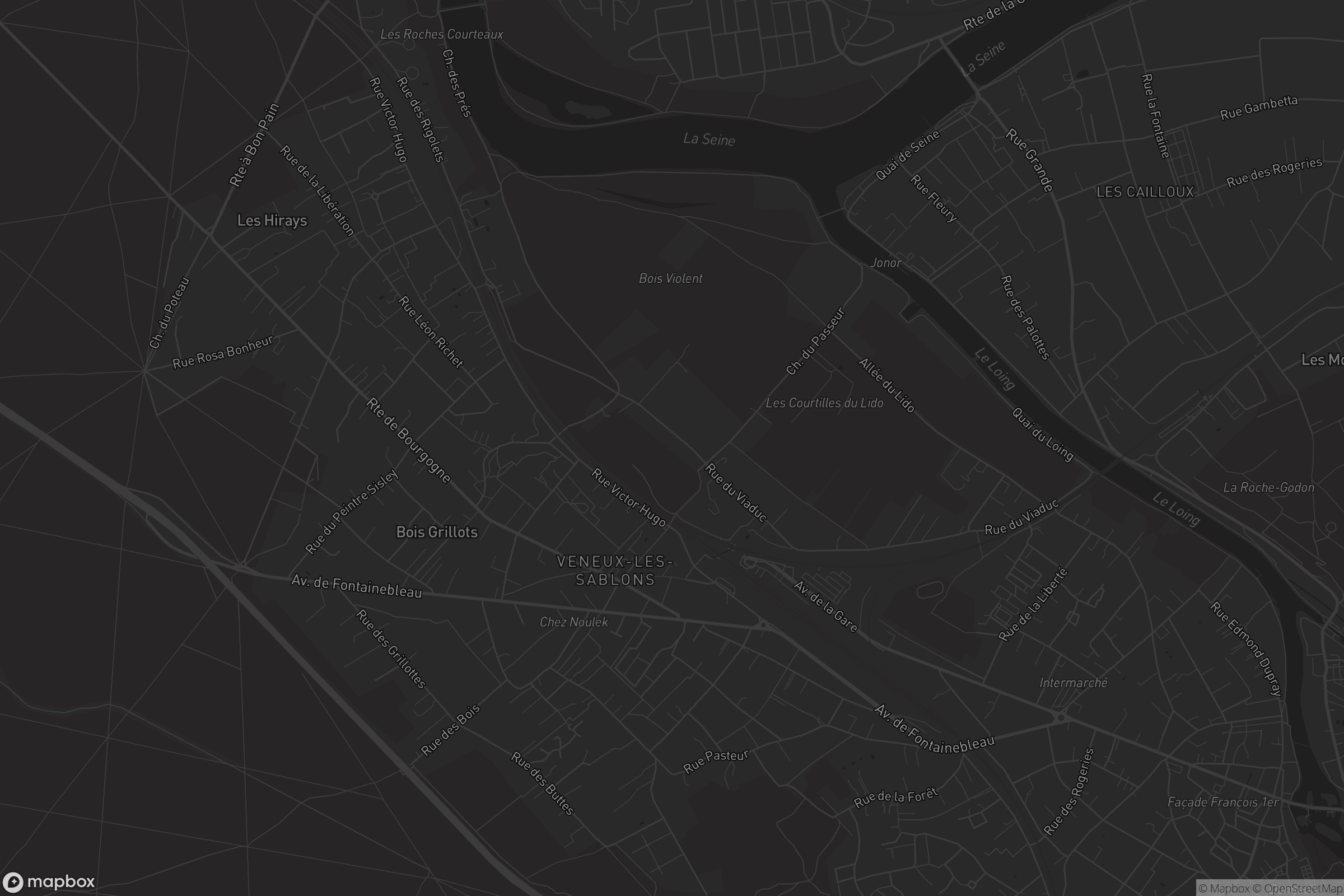 Carte de Veneux-les-Sablons