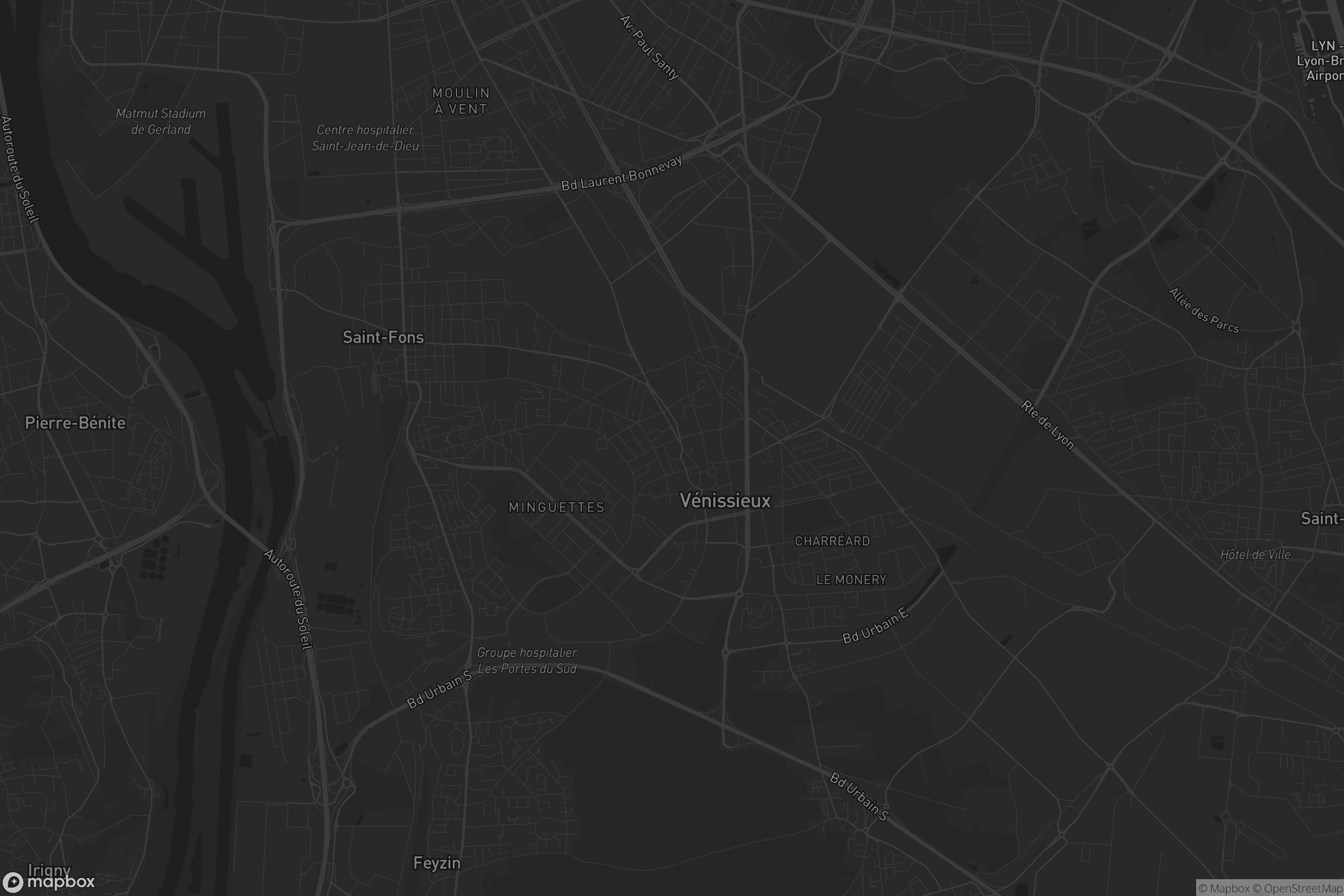 Carte de Vénissieux