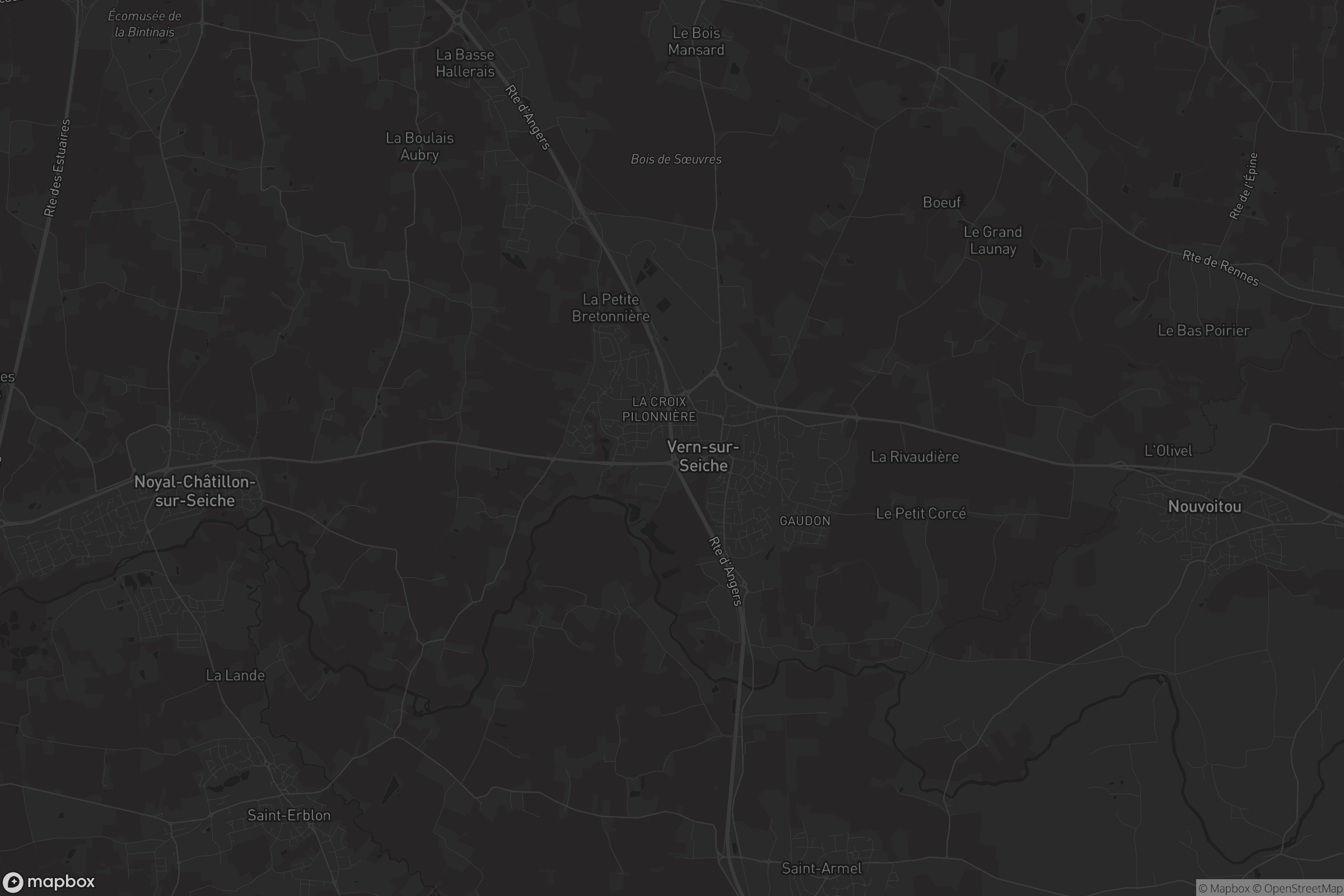 Carte de Vern-sur-Seiche