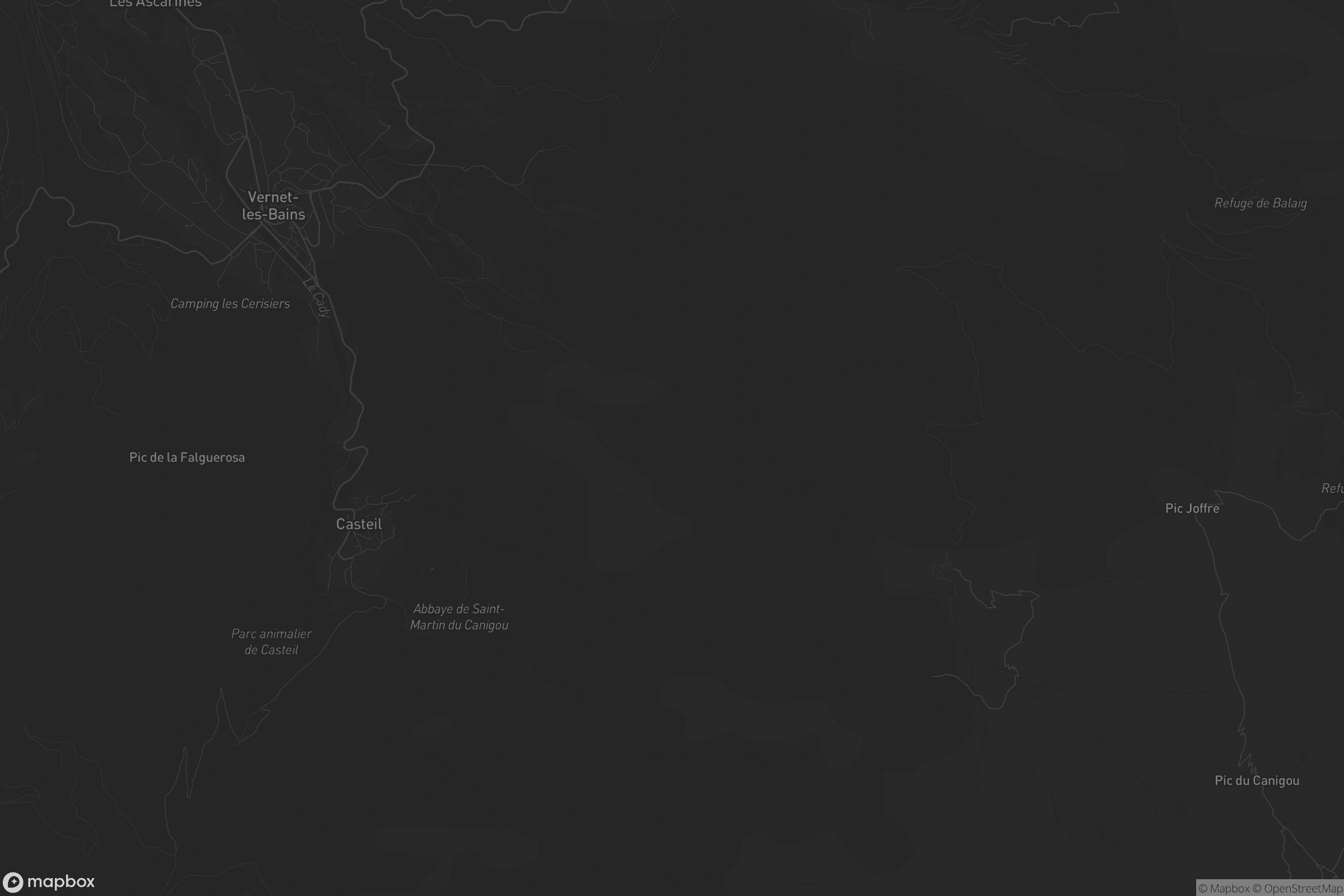 Carte de Vernet-les-Bains