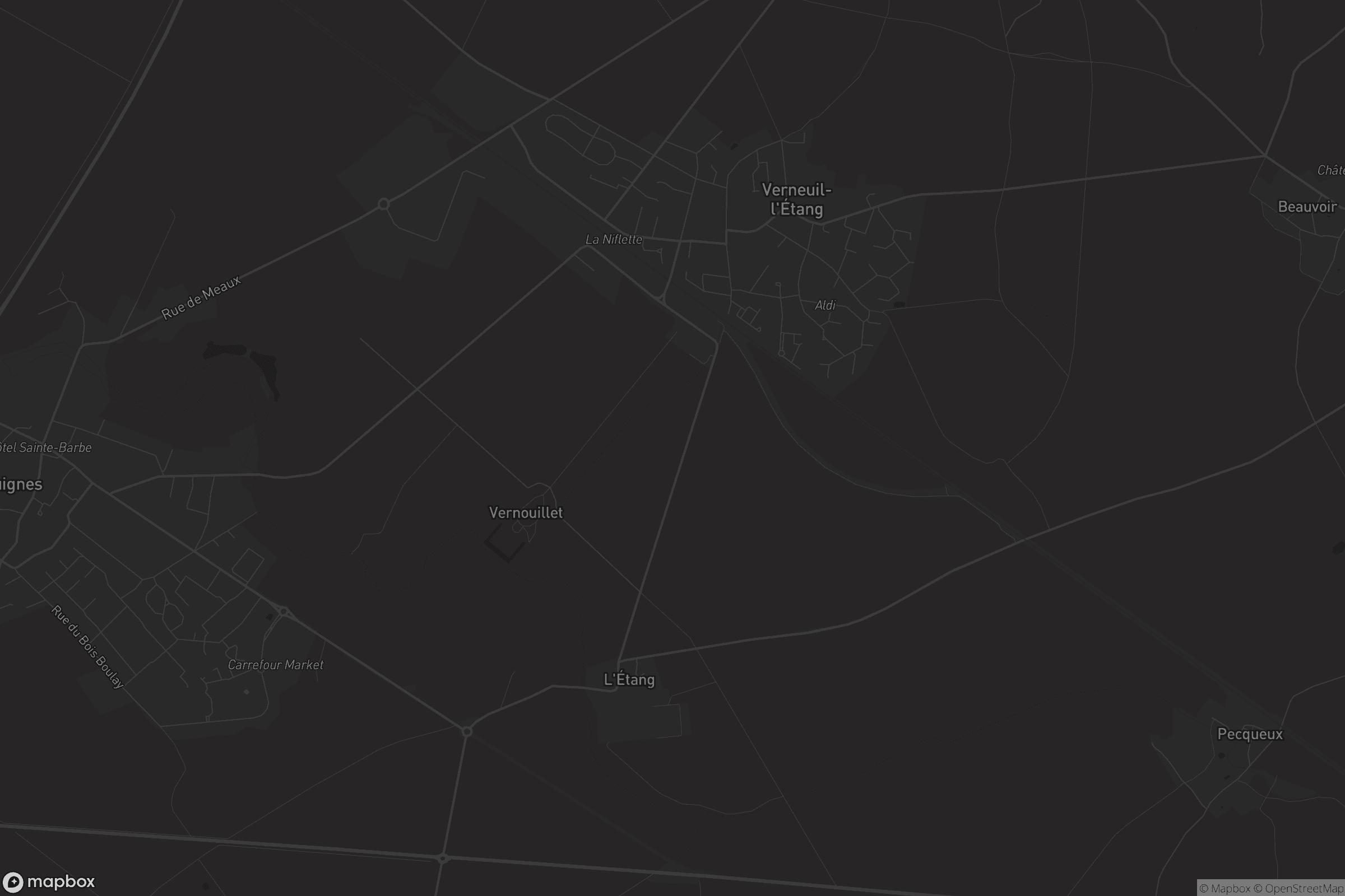 Carte de Verneuil-l'Étang