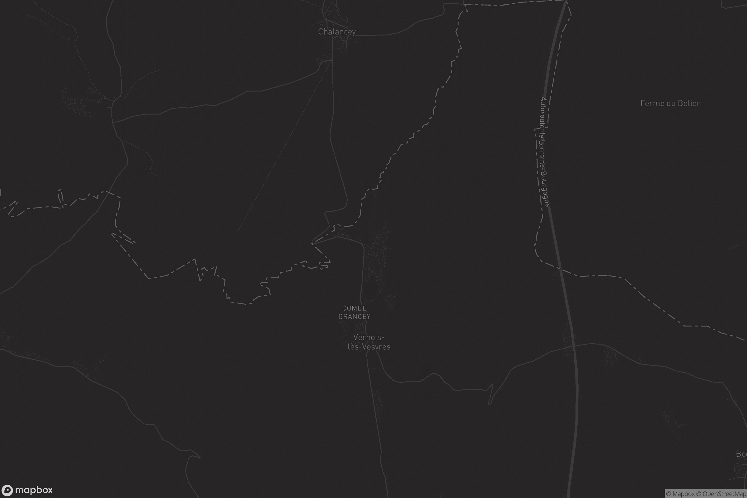 Carte de Vernois-lès-Vesvres