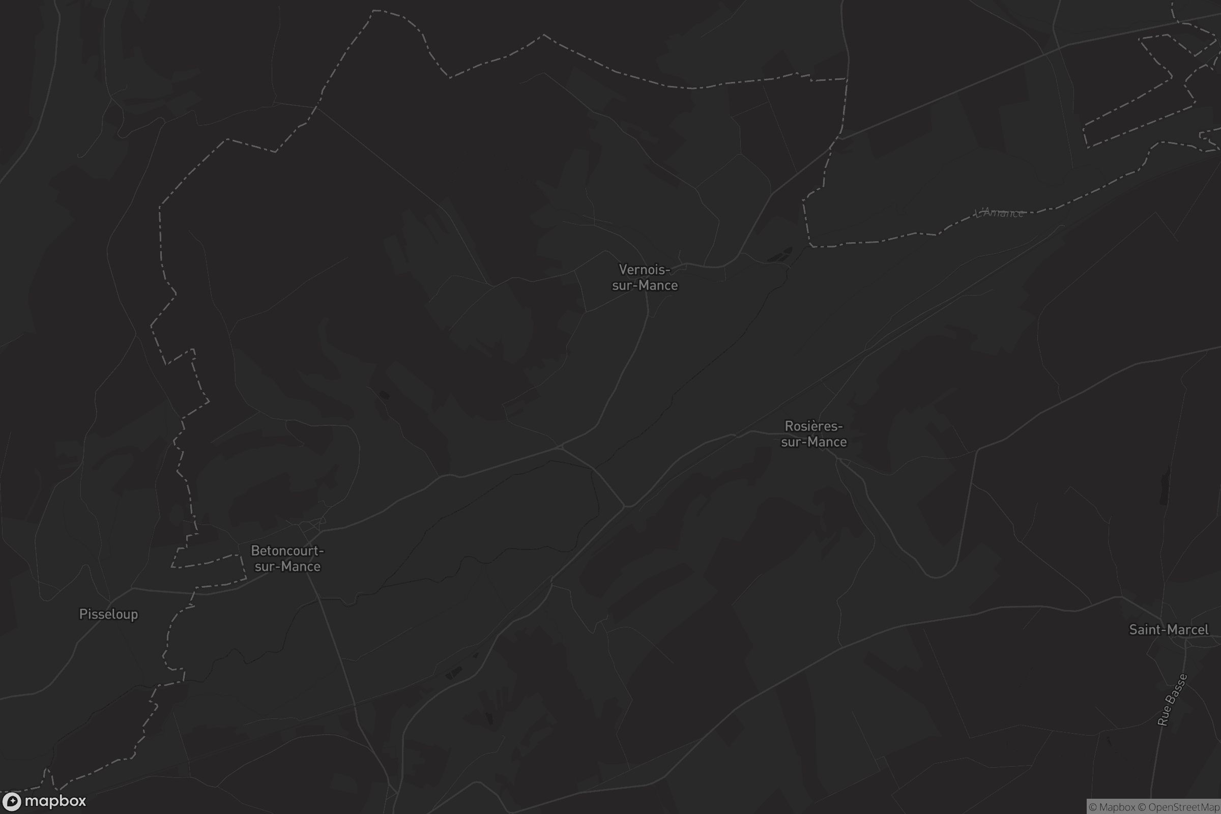Carte de Vernois-sur-Mance