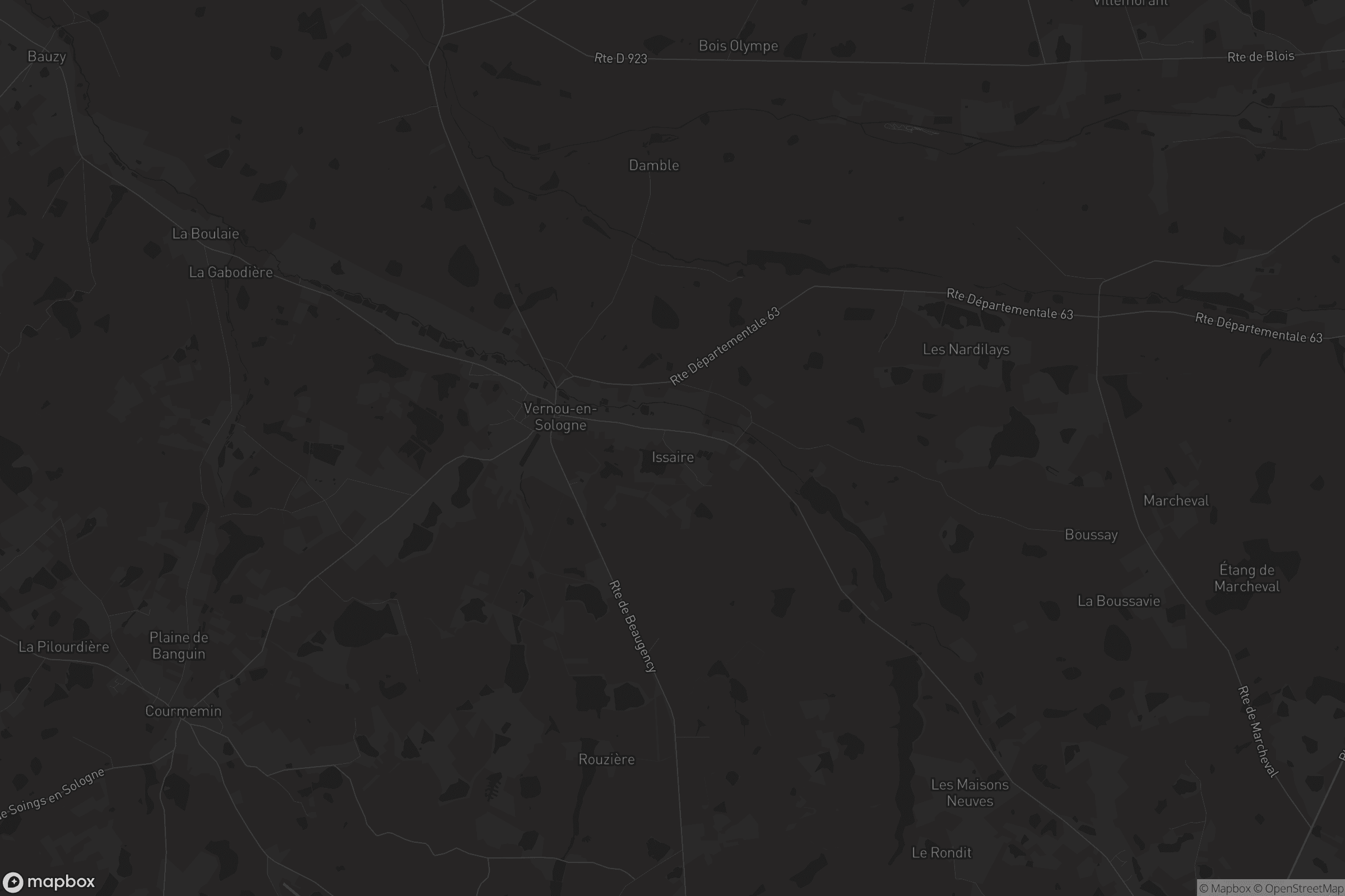 Carte de Vernou-en-Sologne