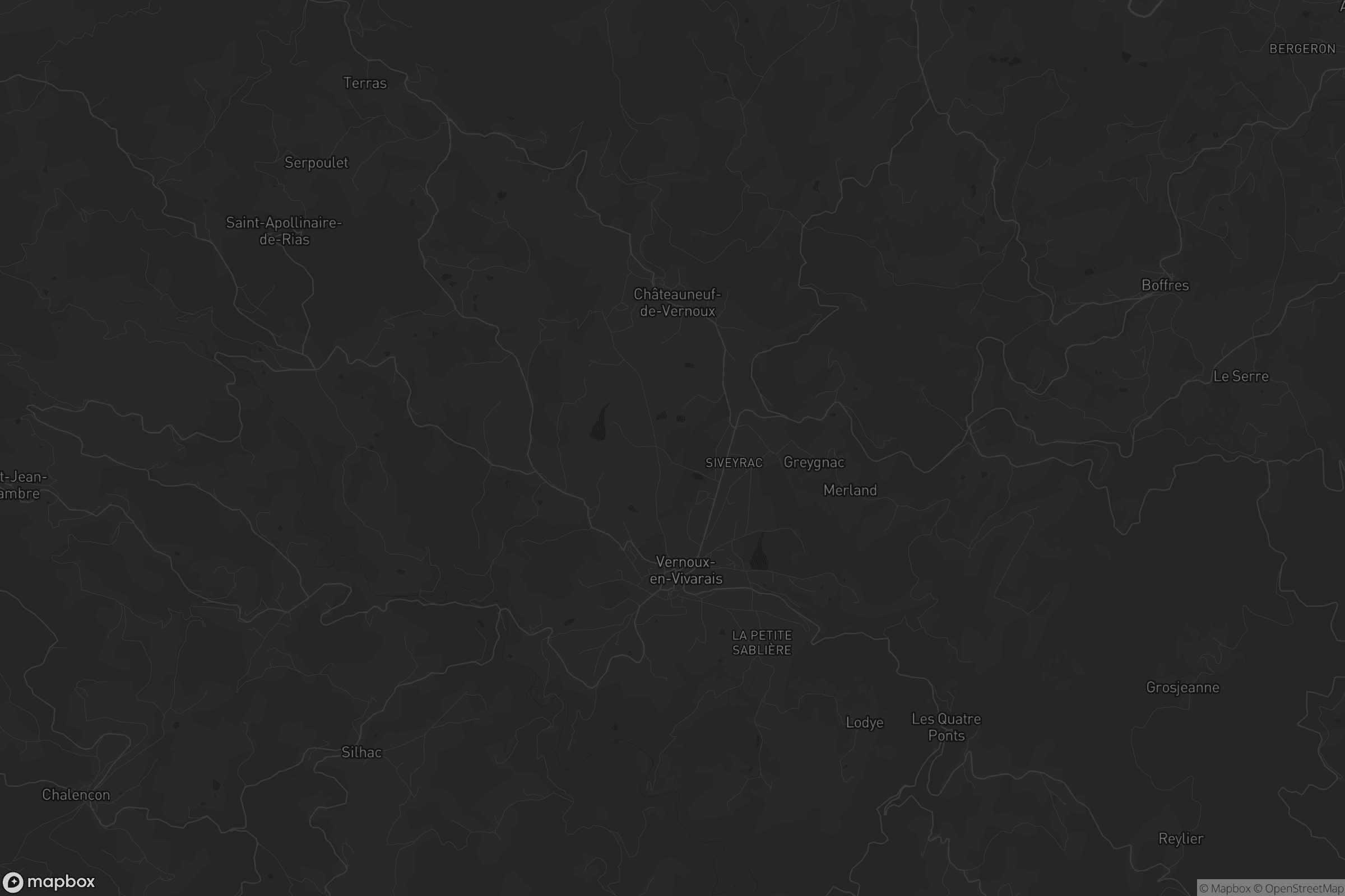 Carte de Vernoux-en-Vivarais