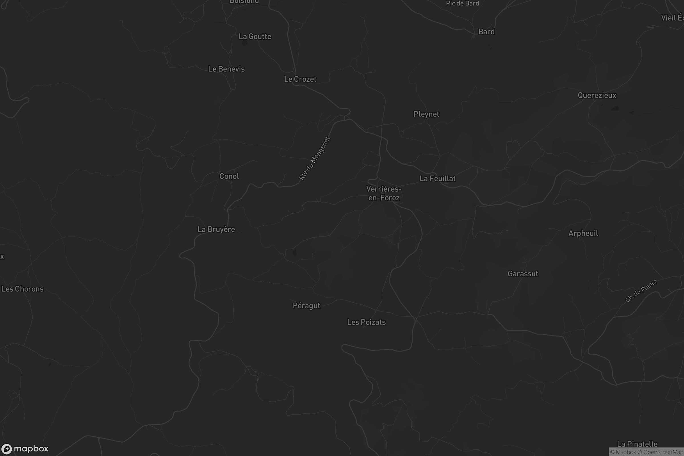 Carte de Verrières-en-Forez