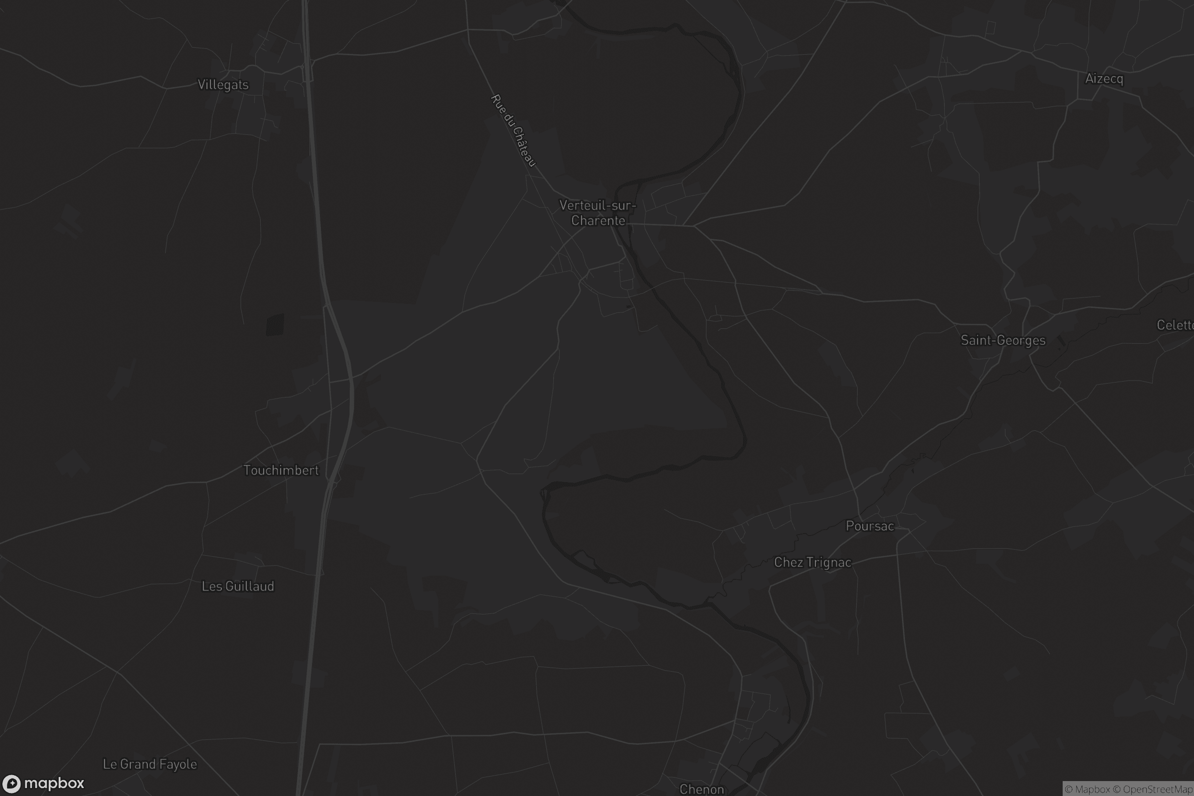 Carte de Verteuil-sur-Charente