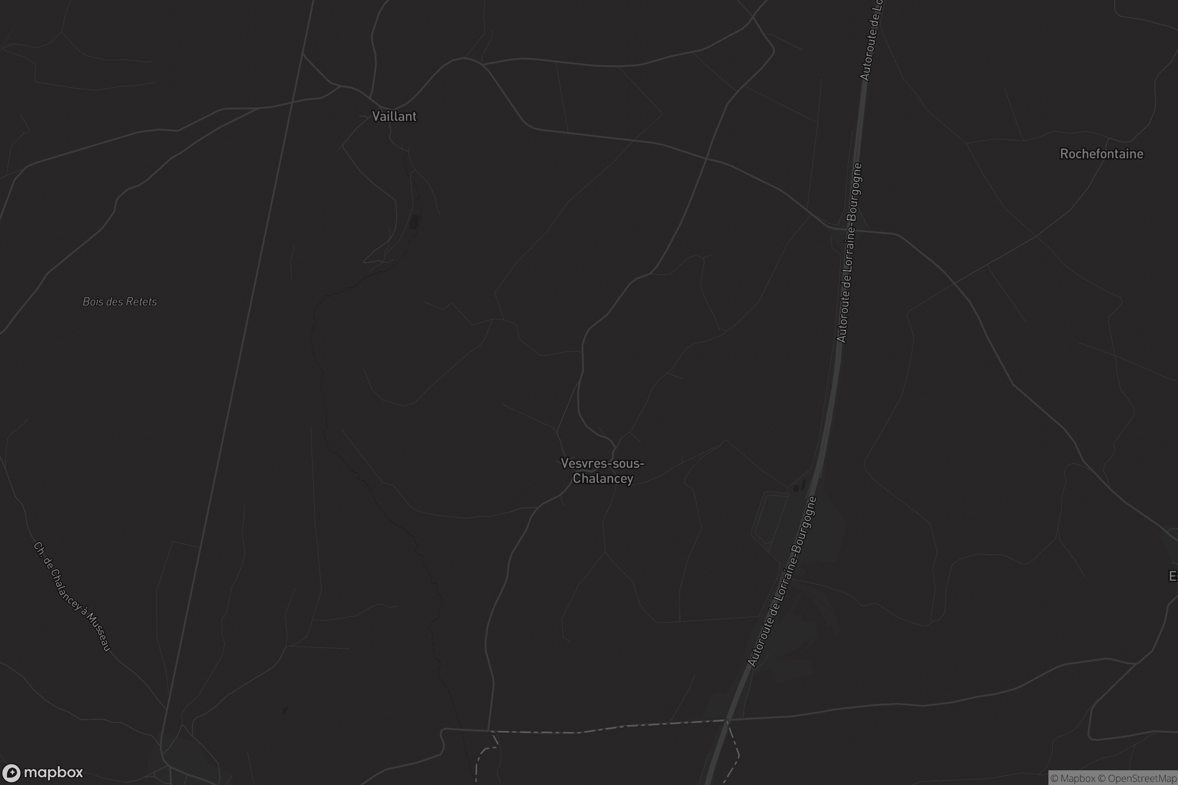 Carte de Vesvres-sous-Chalancey