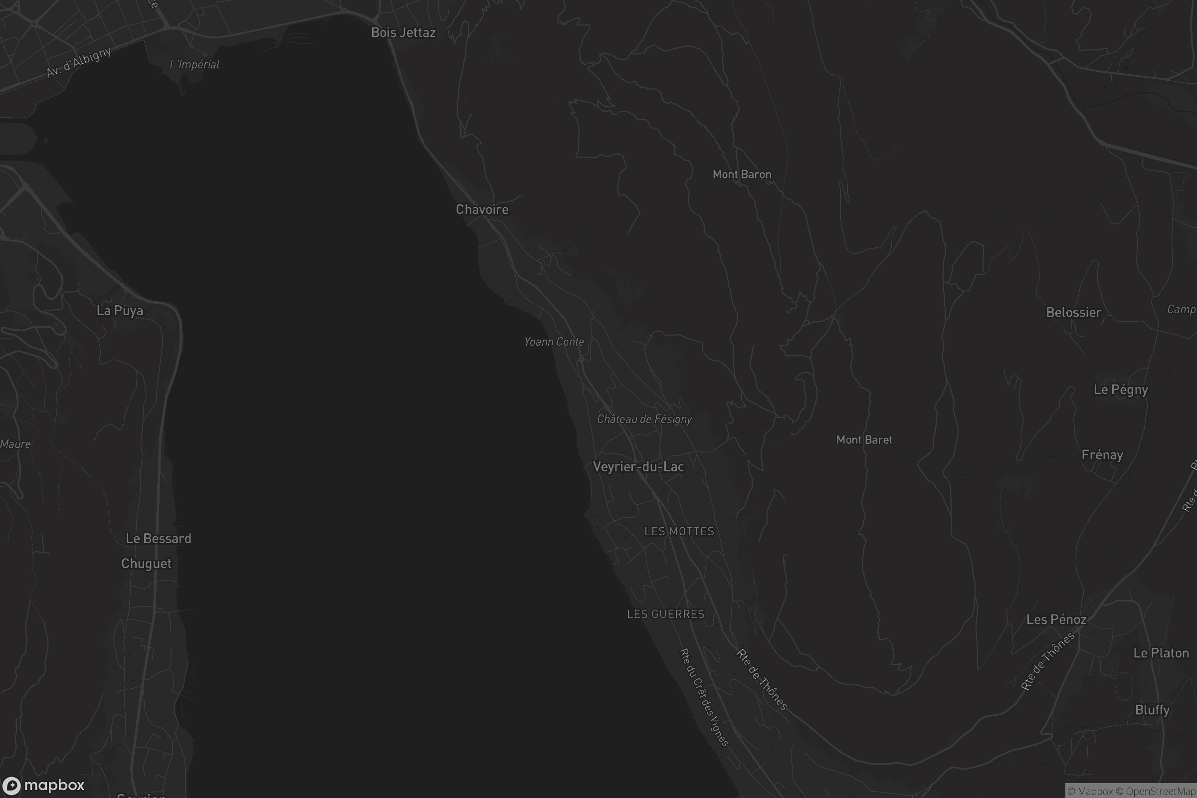 Carte de Veyrier-du-Lac