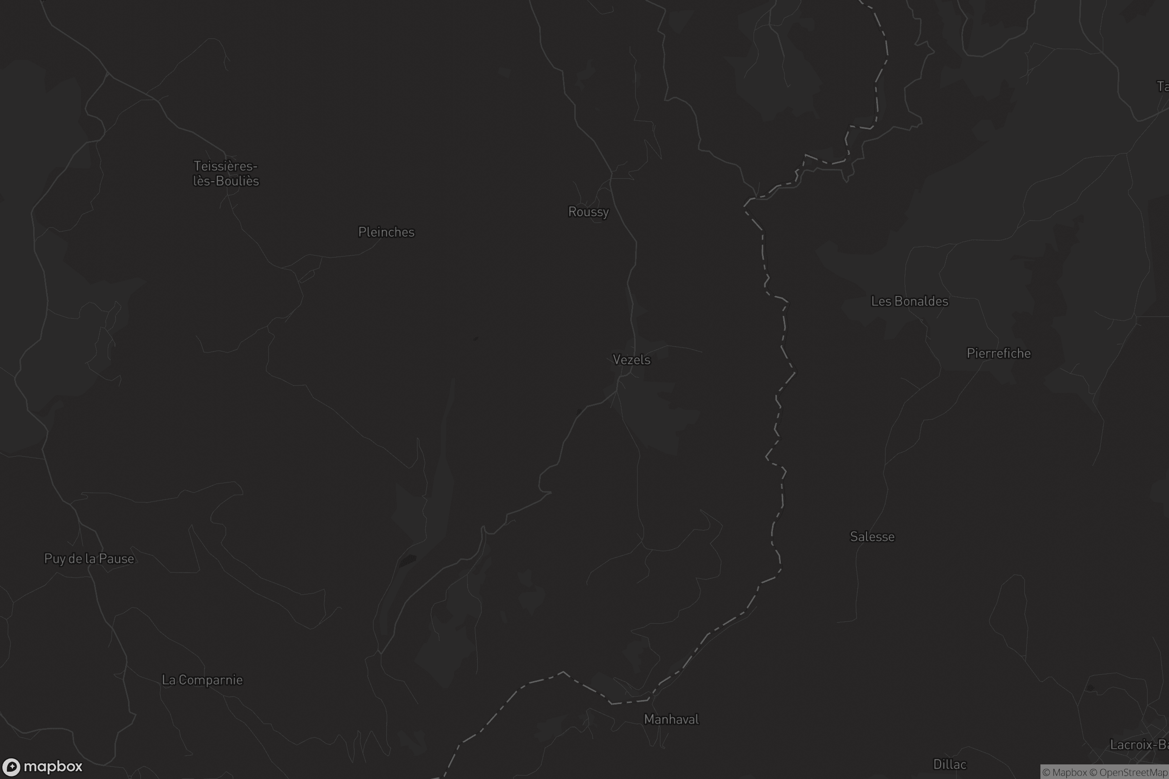 Carte de Vezels-Roussy