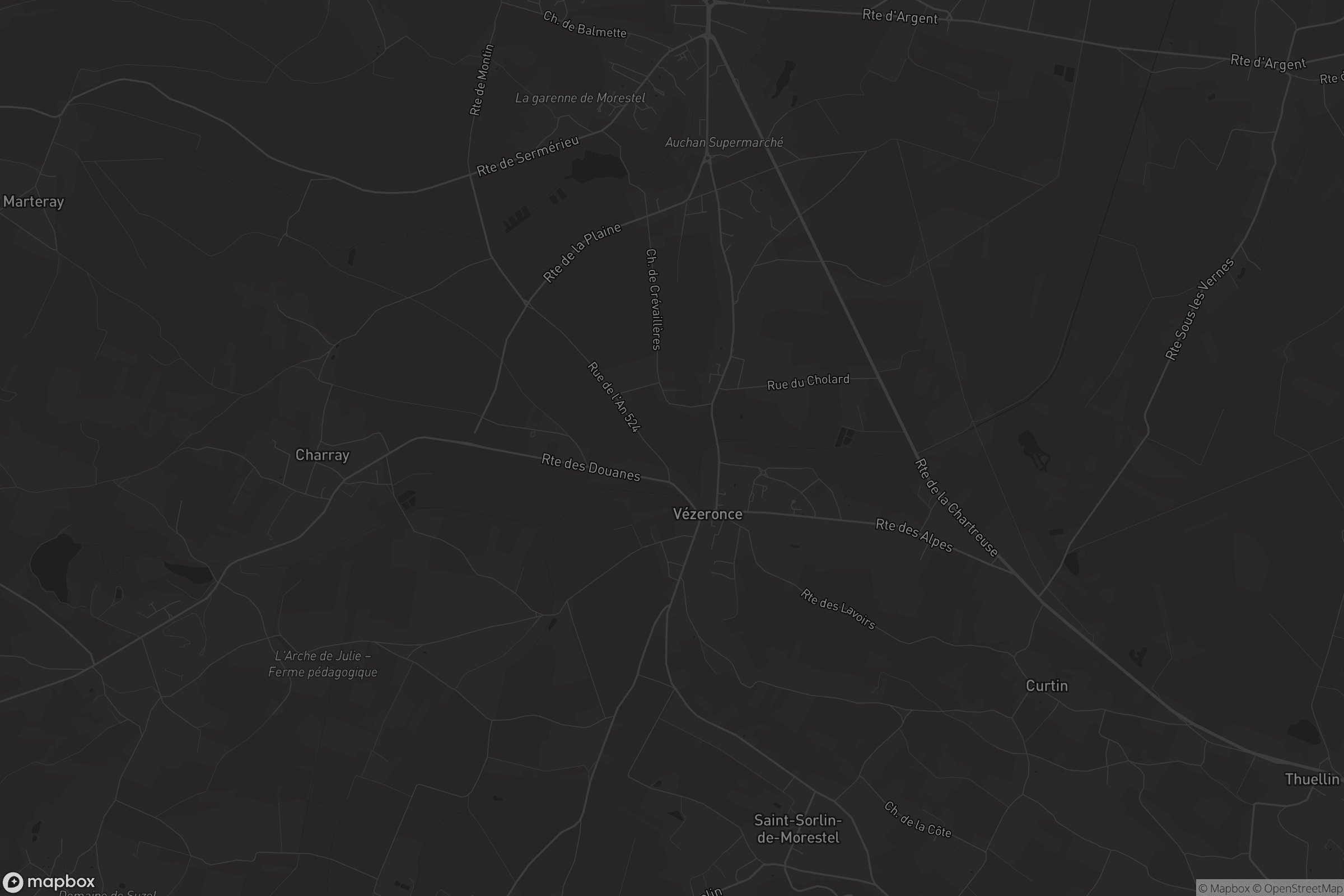 Carte de Vézeronce-Curtin