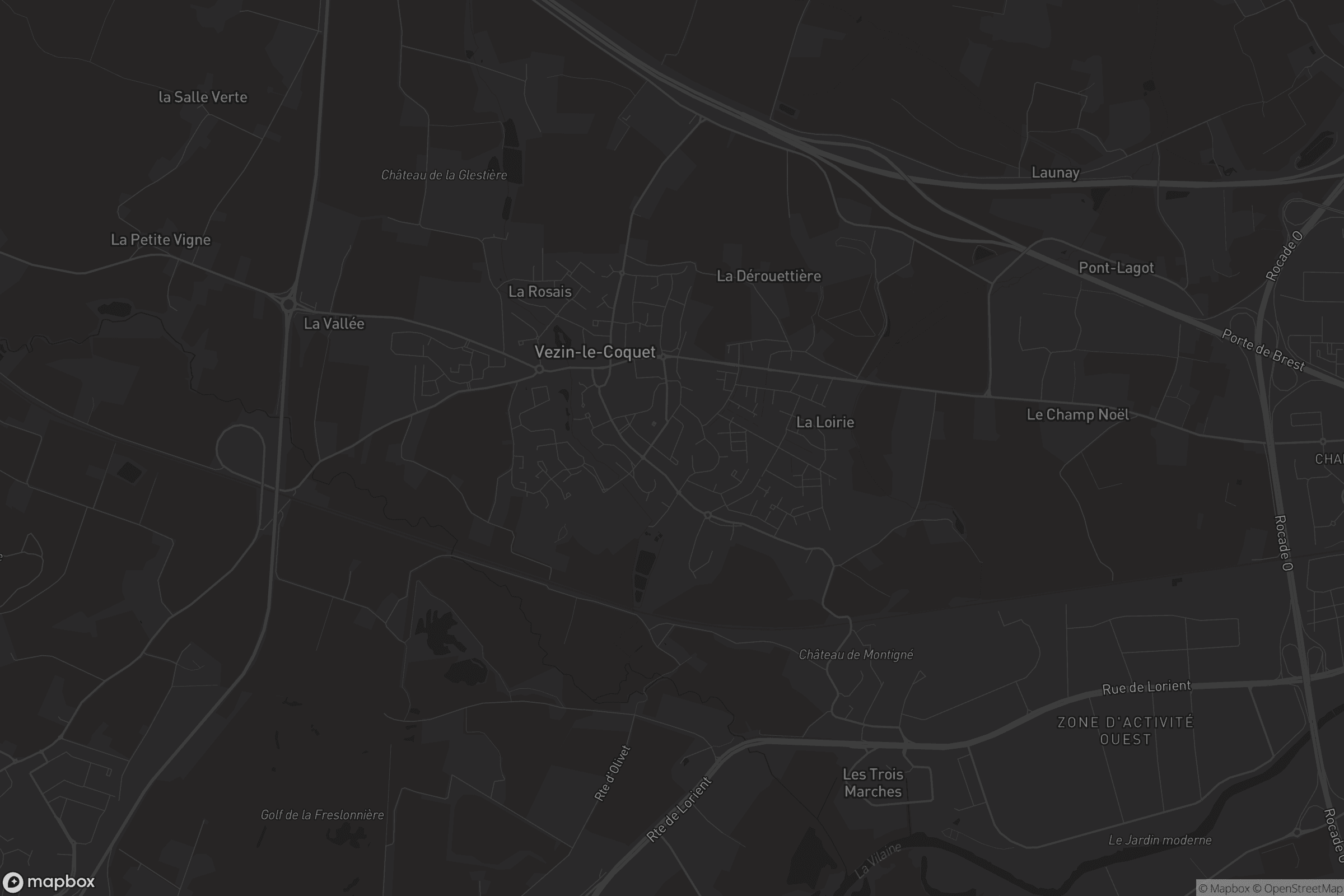 Carte de Vezin-le-Coquet