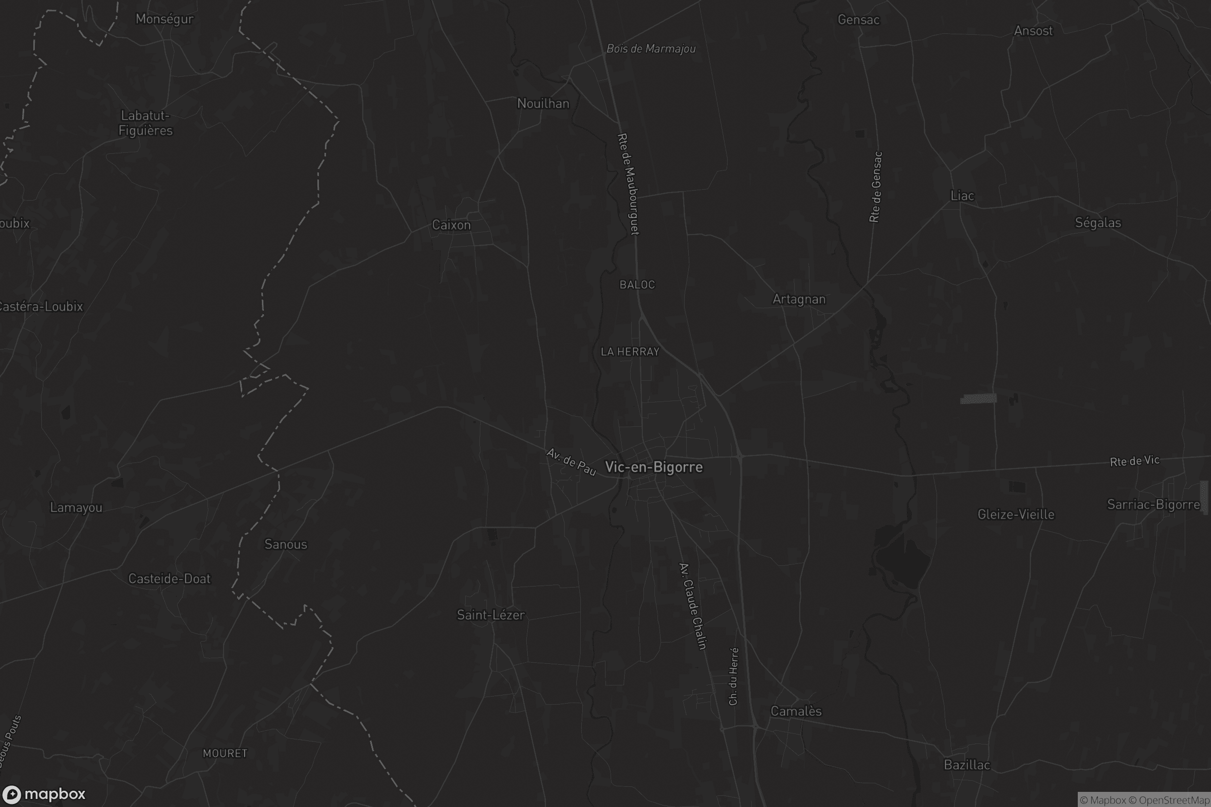 Carte de Vic-en-Bigorre