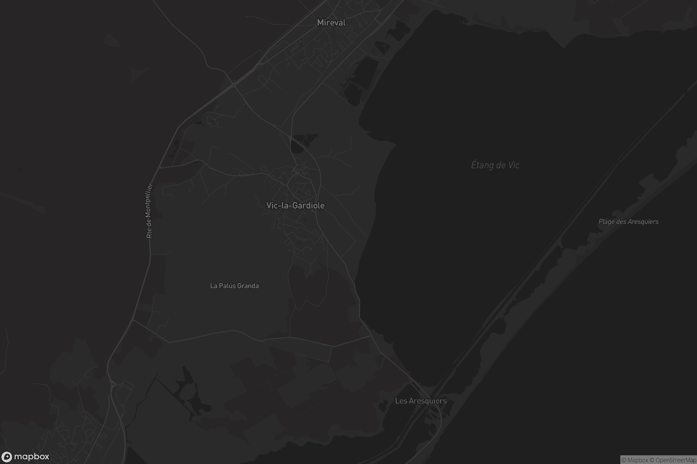 Carte de Vic-la-Gardiole