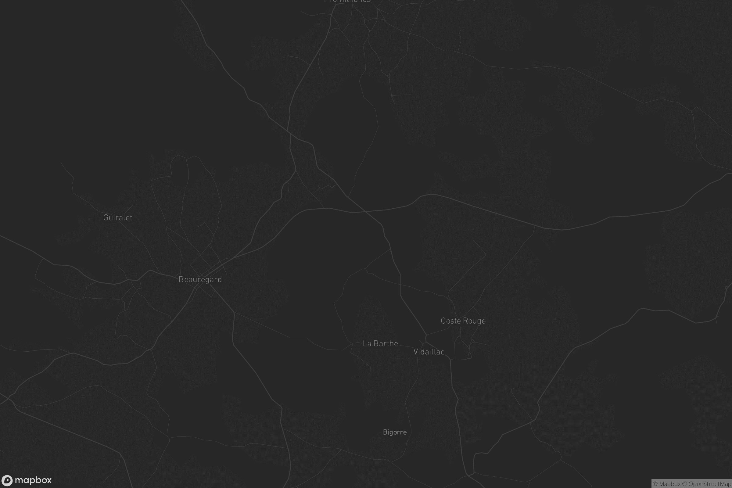 Carte de Vidaillac