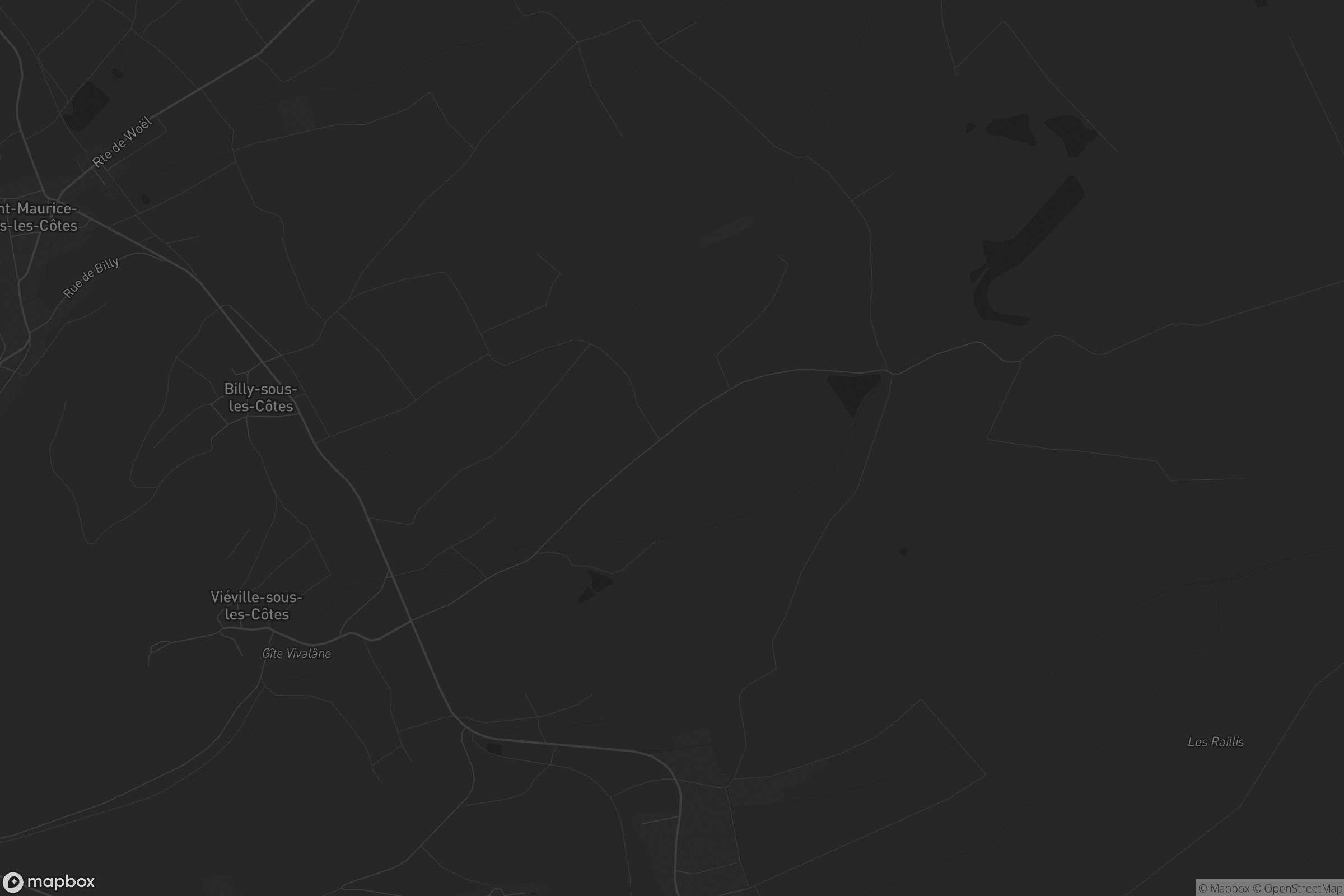 Carte de Viéville-sous-les-Côtes