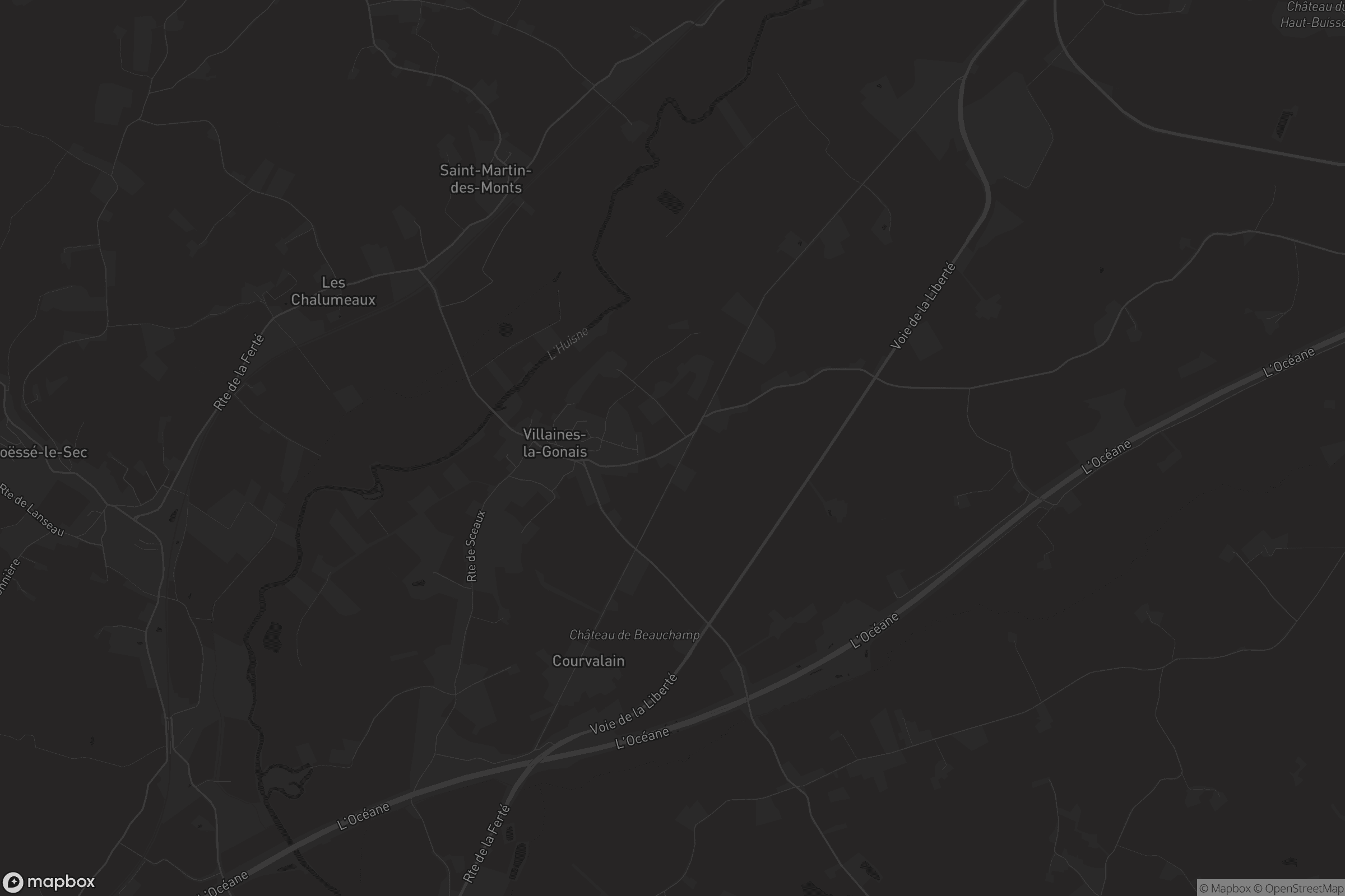 Carte de Villaines-la-Gonais