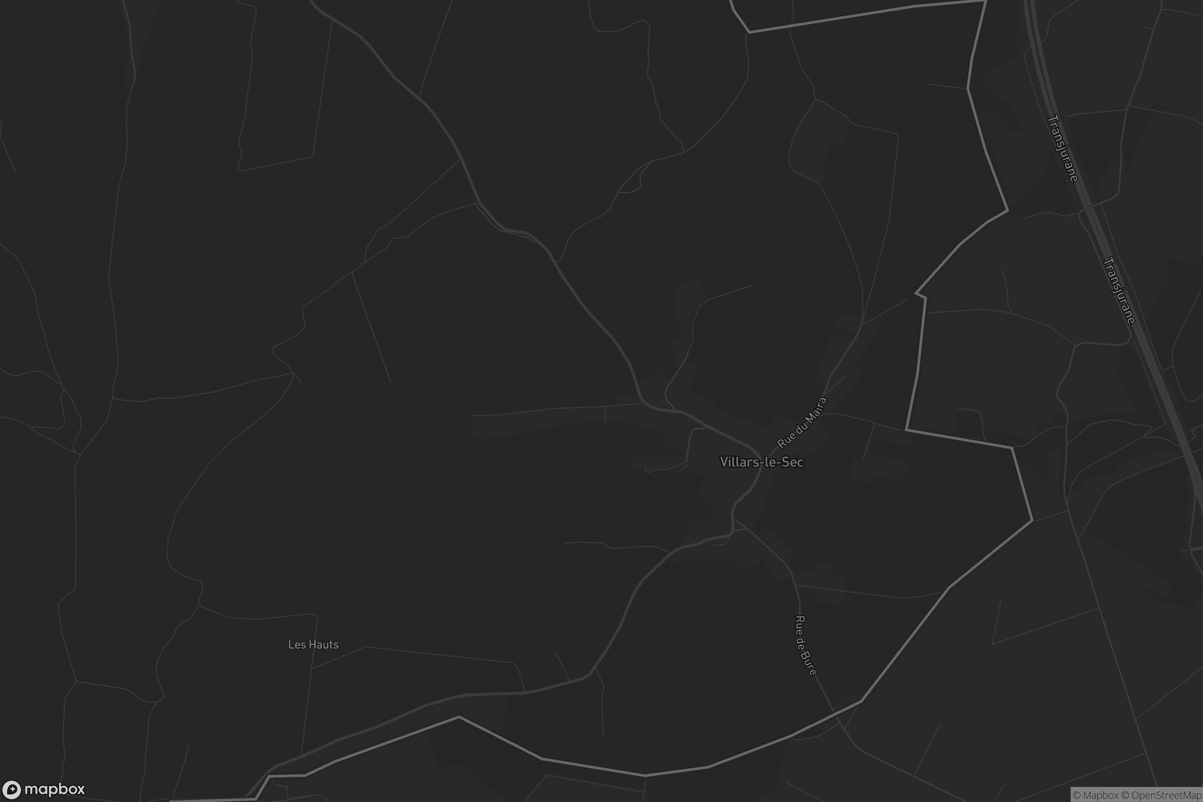Carte de Villars-le-Sec