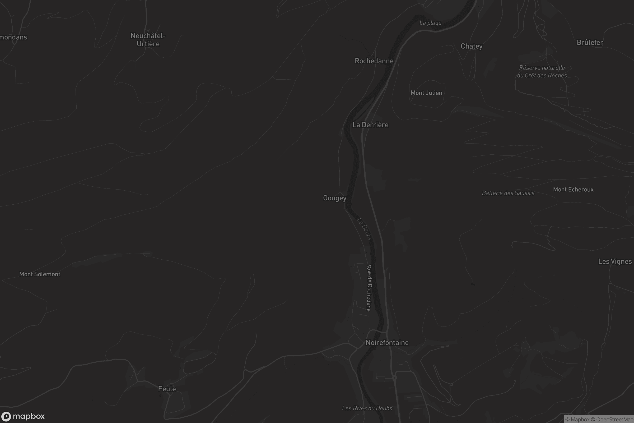 Carte de Villars-sous-Dampjoux