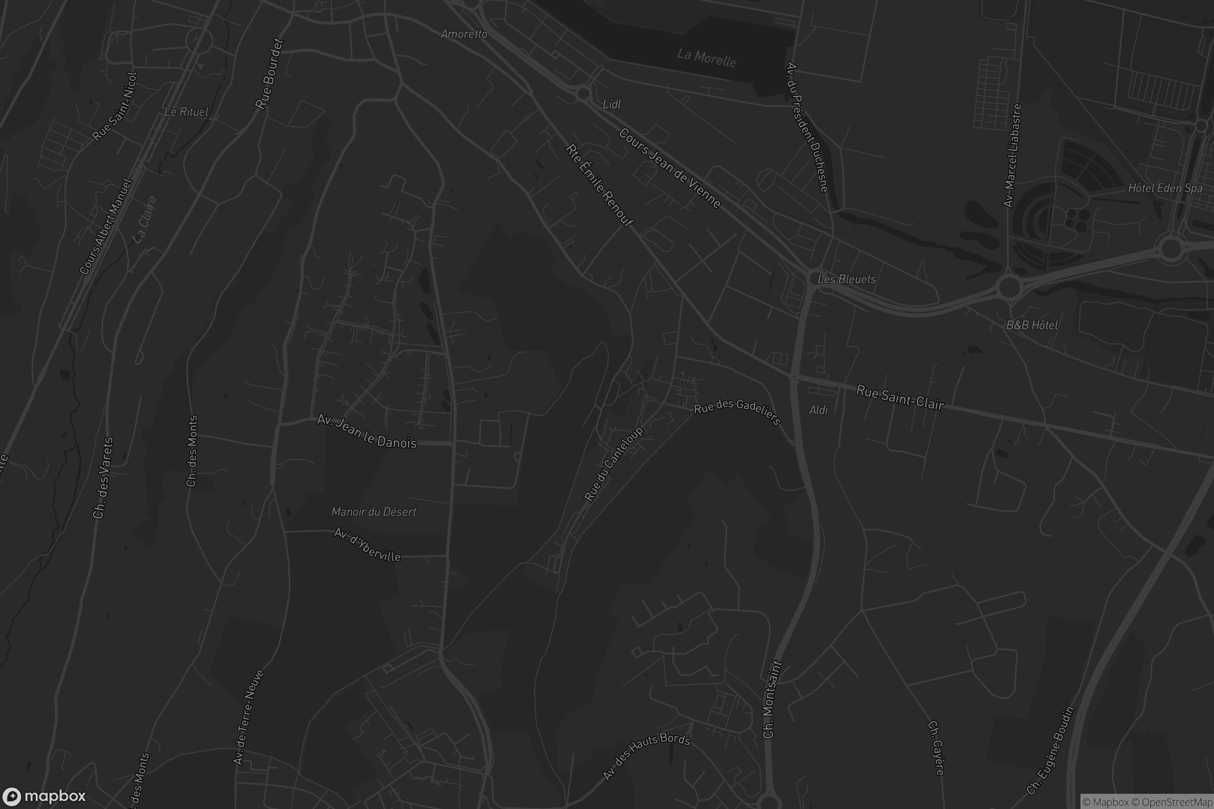 Carte de Ville Basse Est-Canteloup Galvani