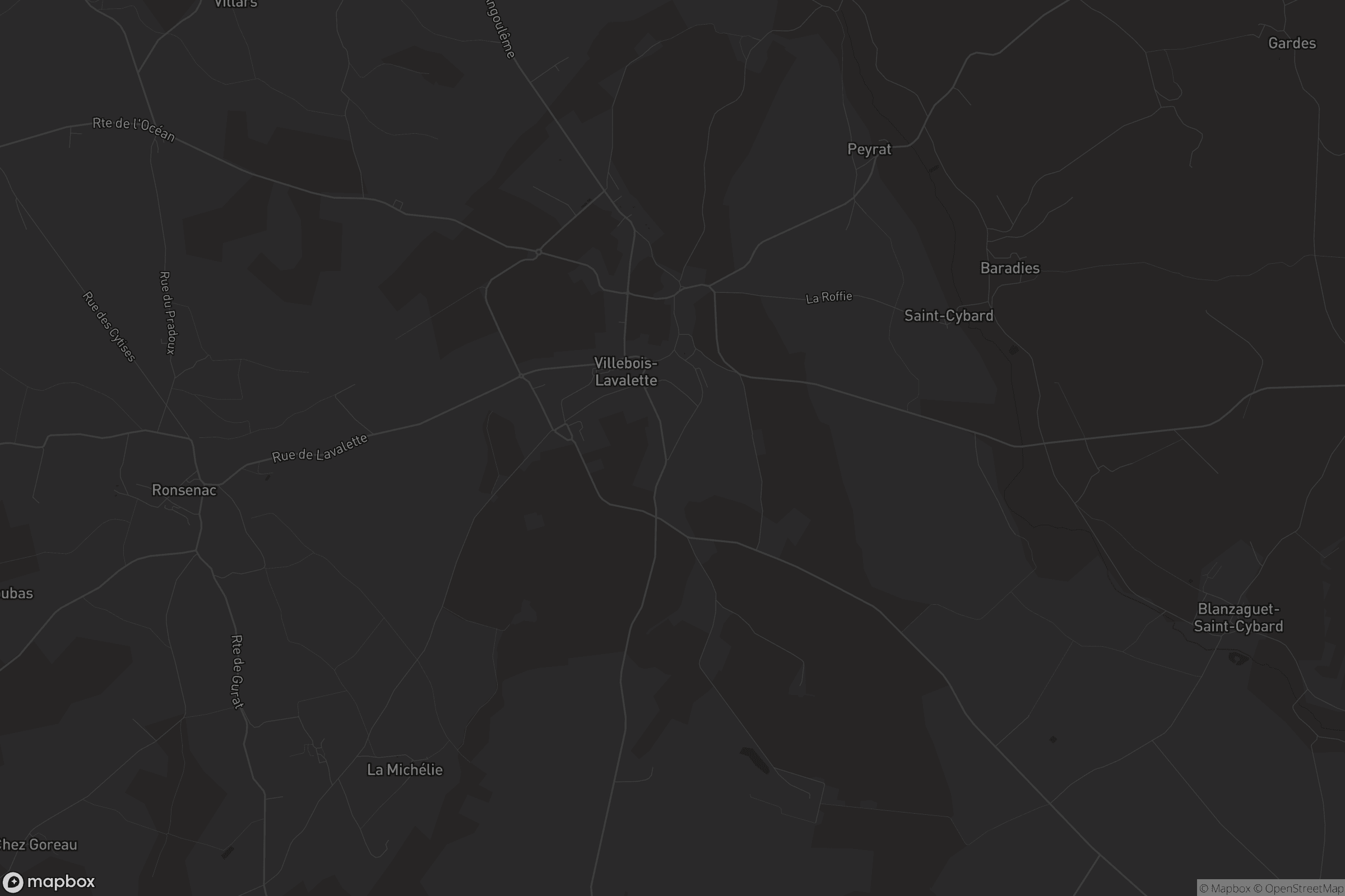 Carte de Villebois-Lavalette