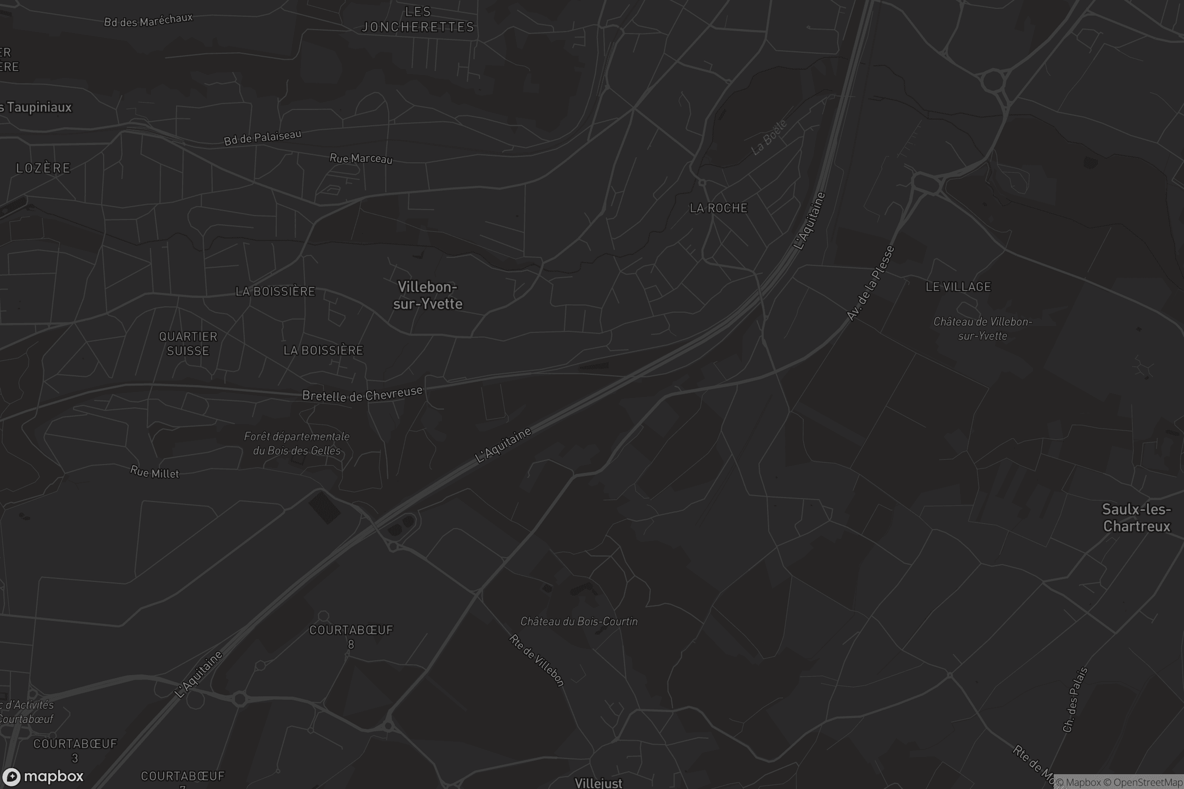 Carte de Villebon-sur-Yvette