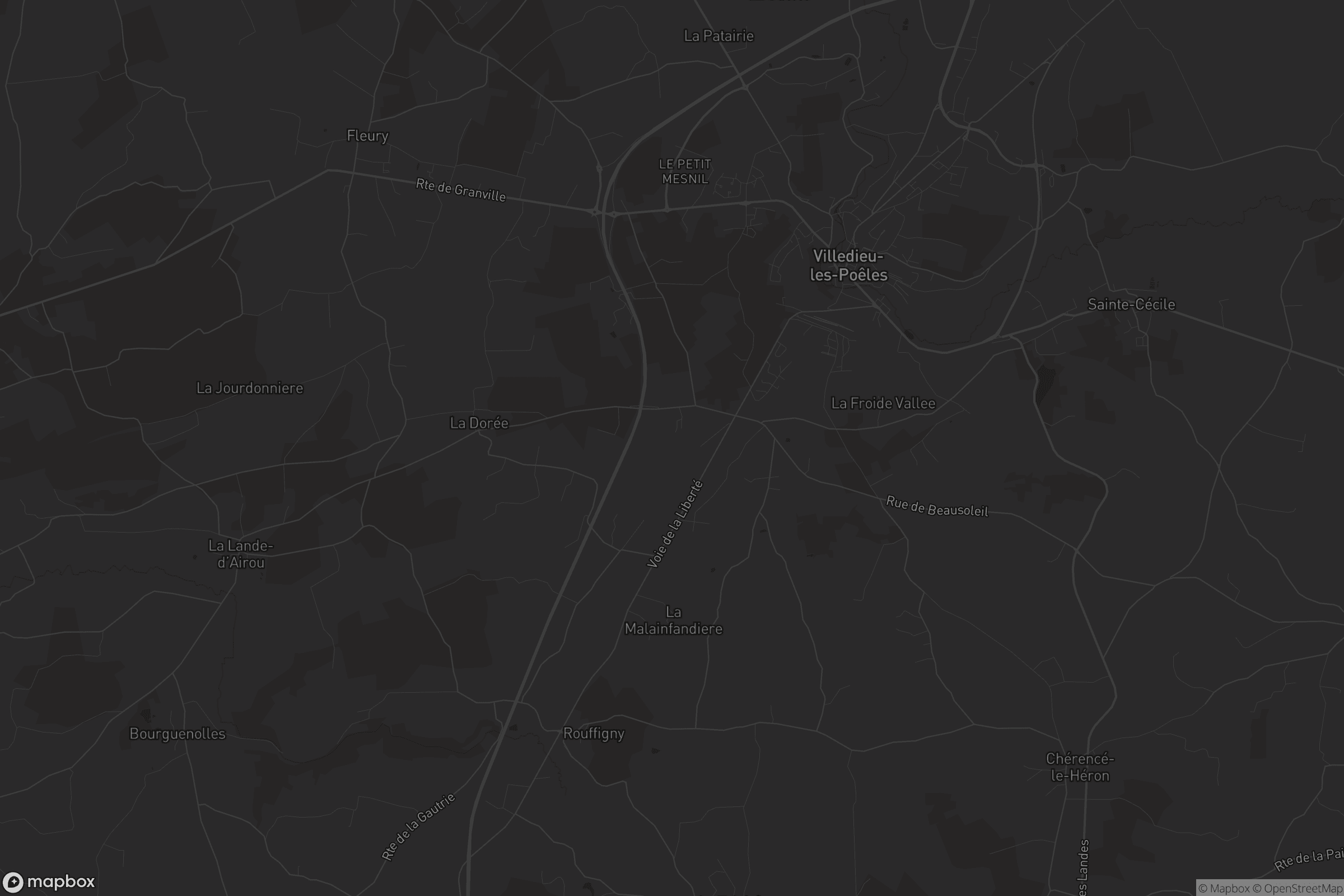 Carte de Villedieu-les-Poêles-Rouffigny