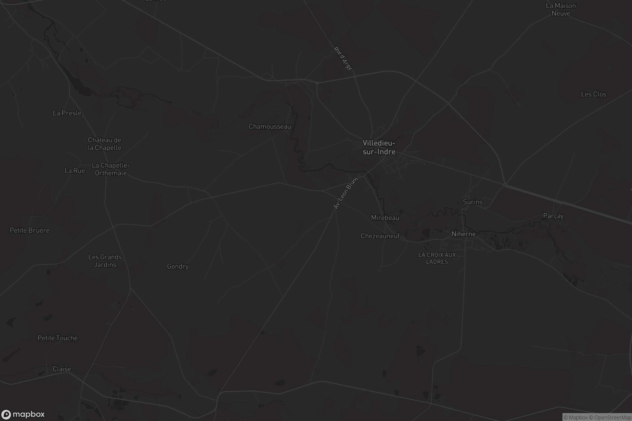 Carte de Villedieu-sur-Indre