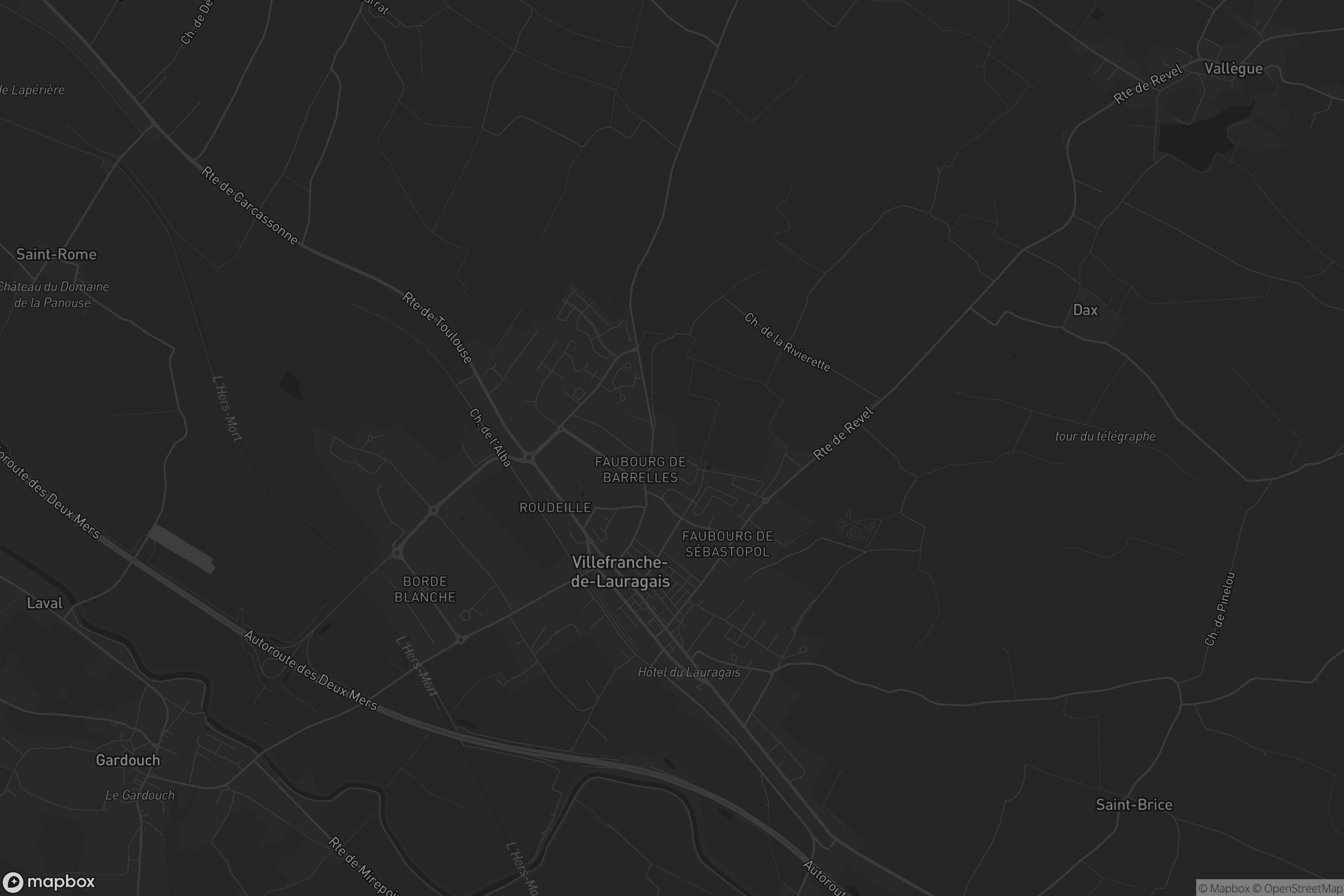 Carte de Villefranche-de-Lauragais