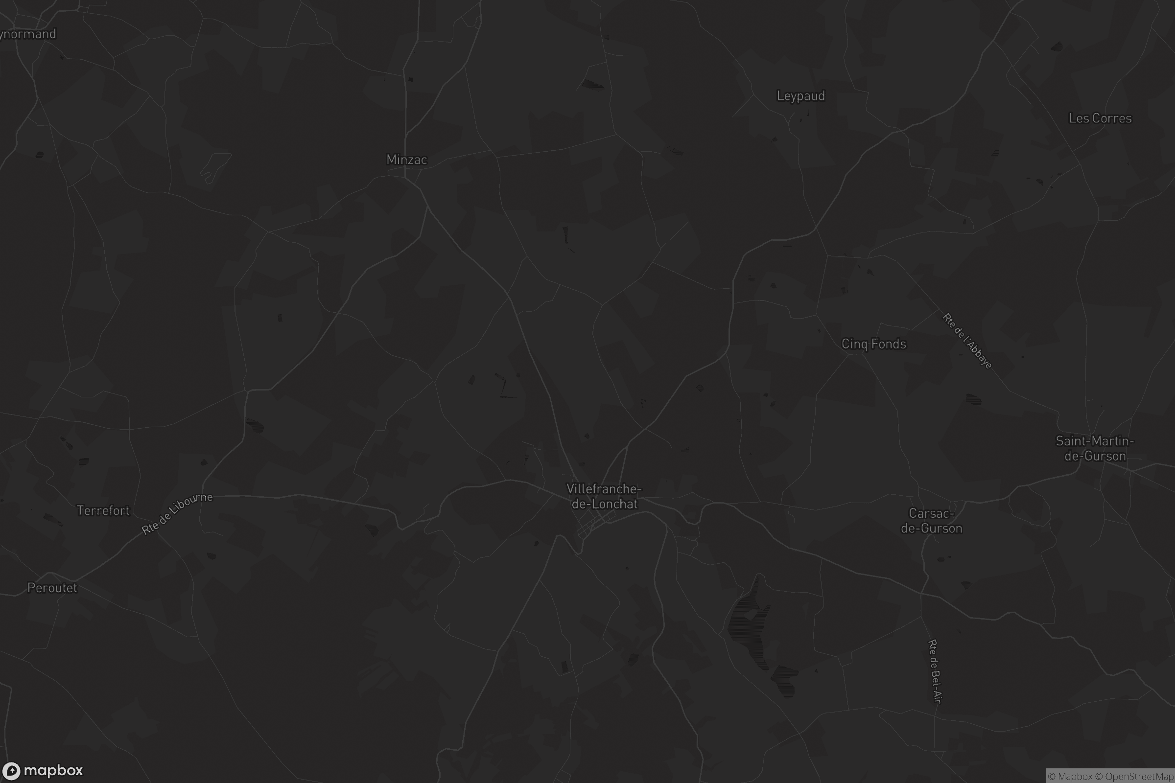 Carte de Villefranche-de-Lonchat