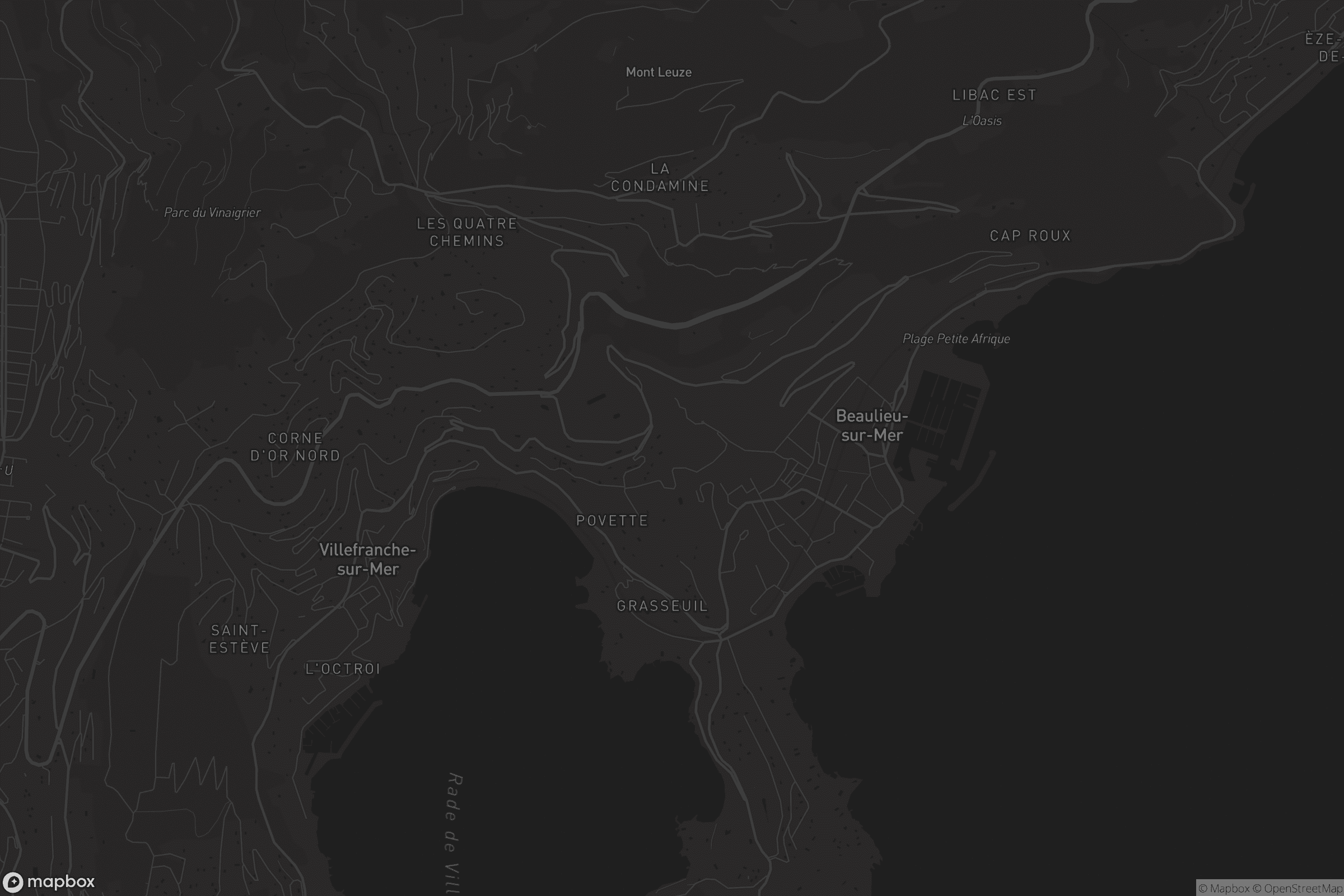 Carte de Villefranche-sur-Mer