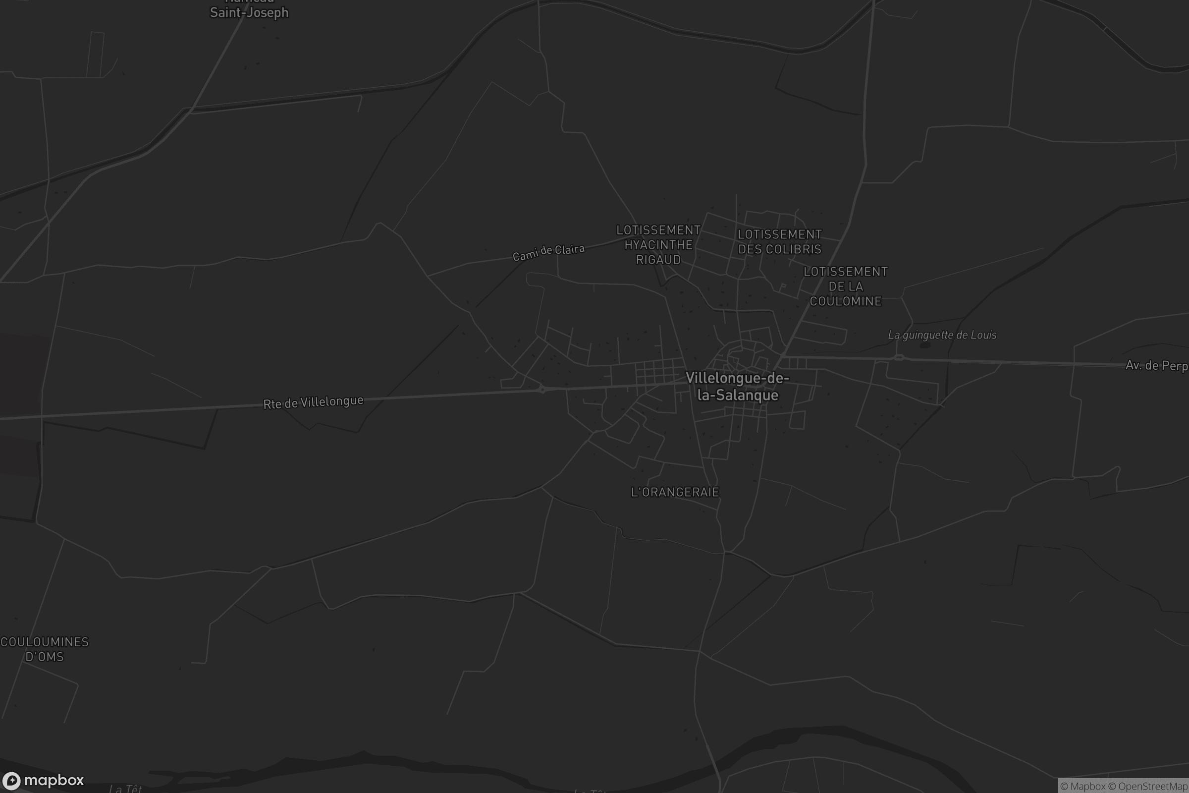 Carte de Villelongue-de-la-Salanque