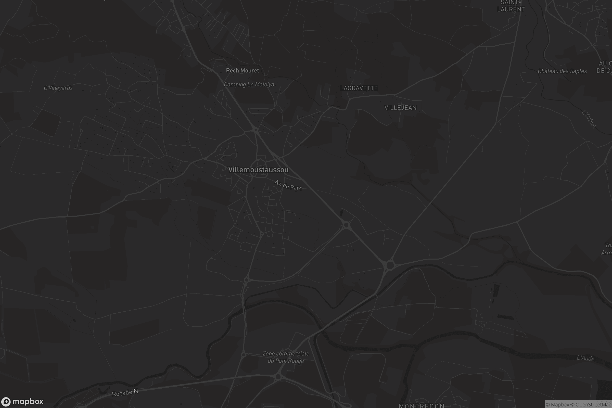 Carte de Villemoustaussou